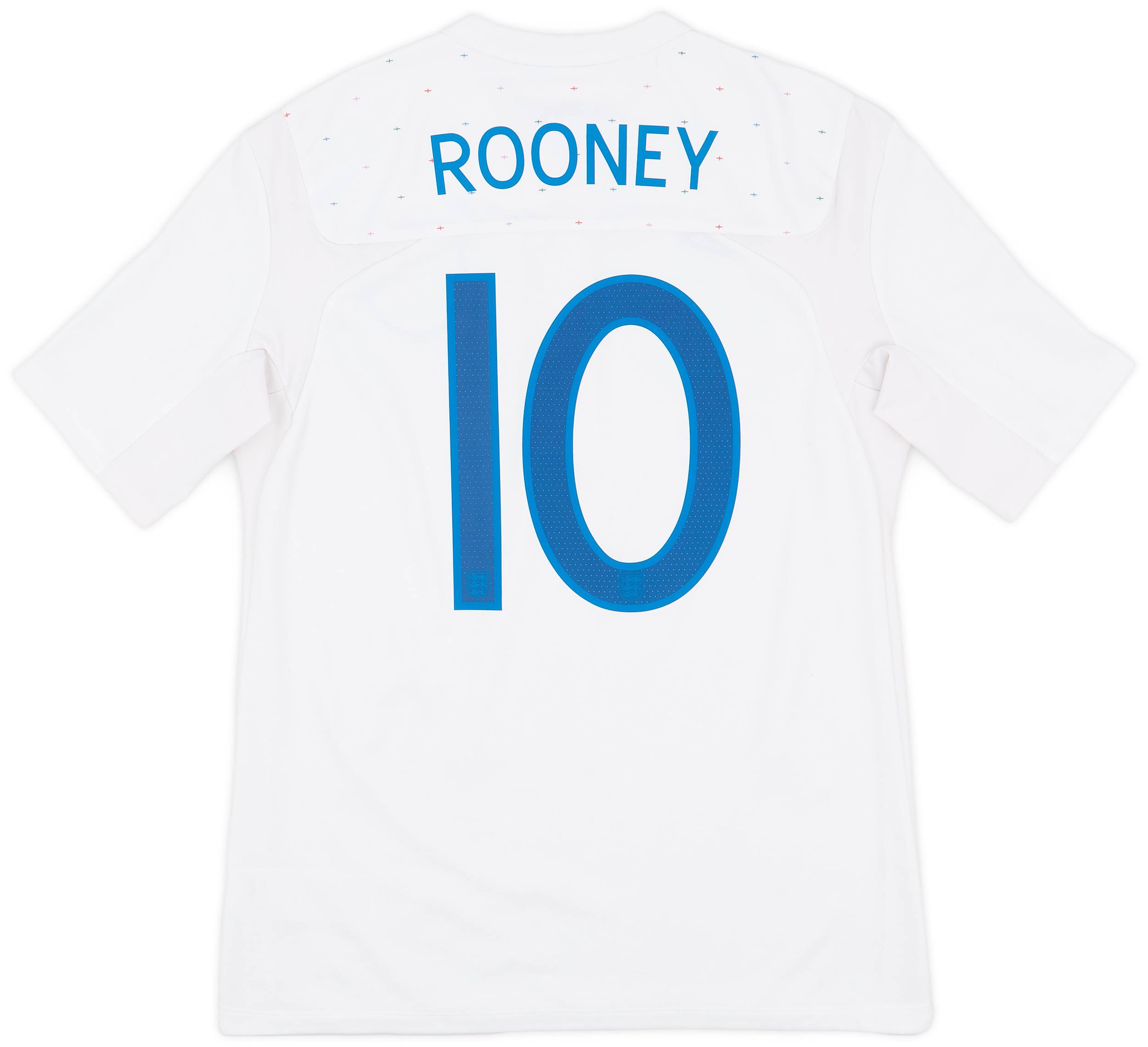 2010-11 England Home Shirt Rooney #10 - 7/10 - (M)