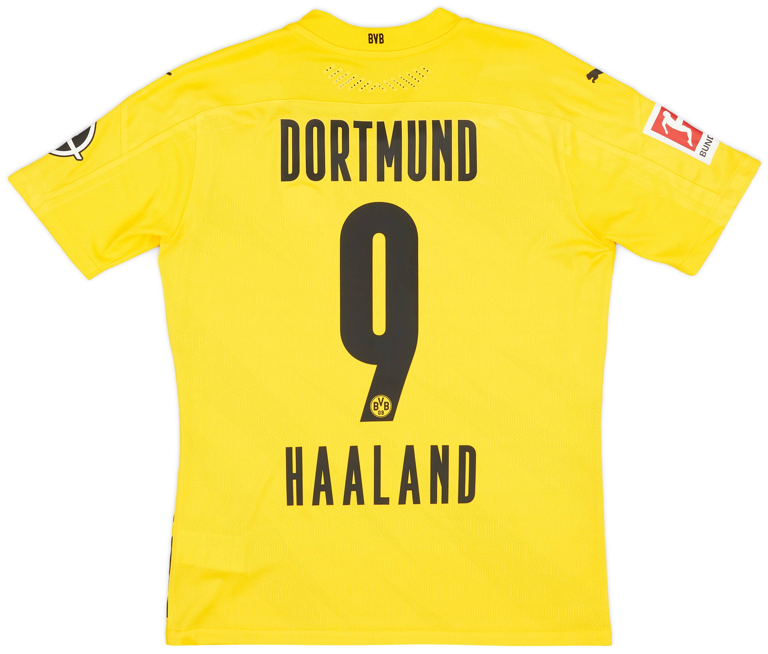 2020-21 Borussia Dortmund Player Issue Home Shirt Haaland #9 (S)