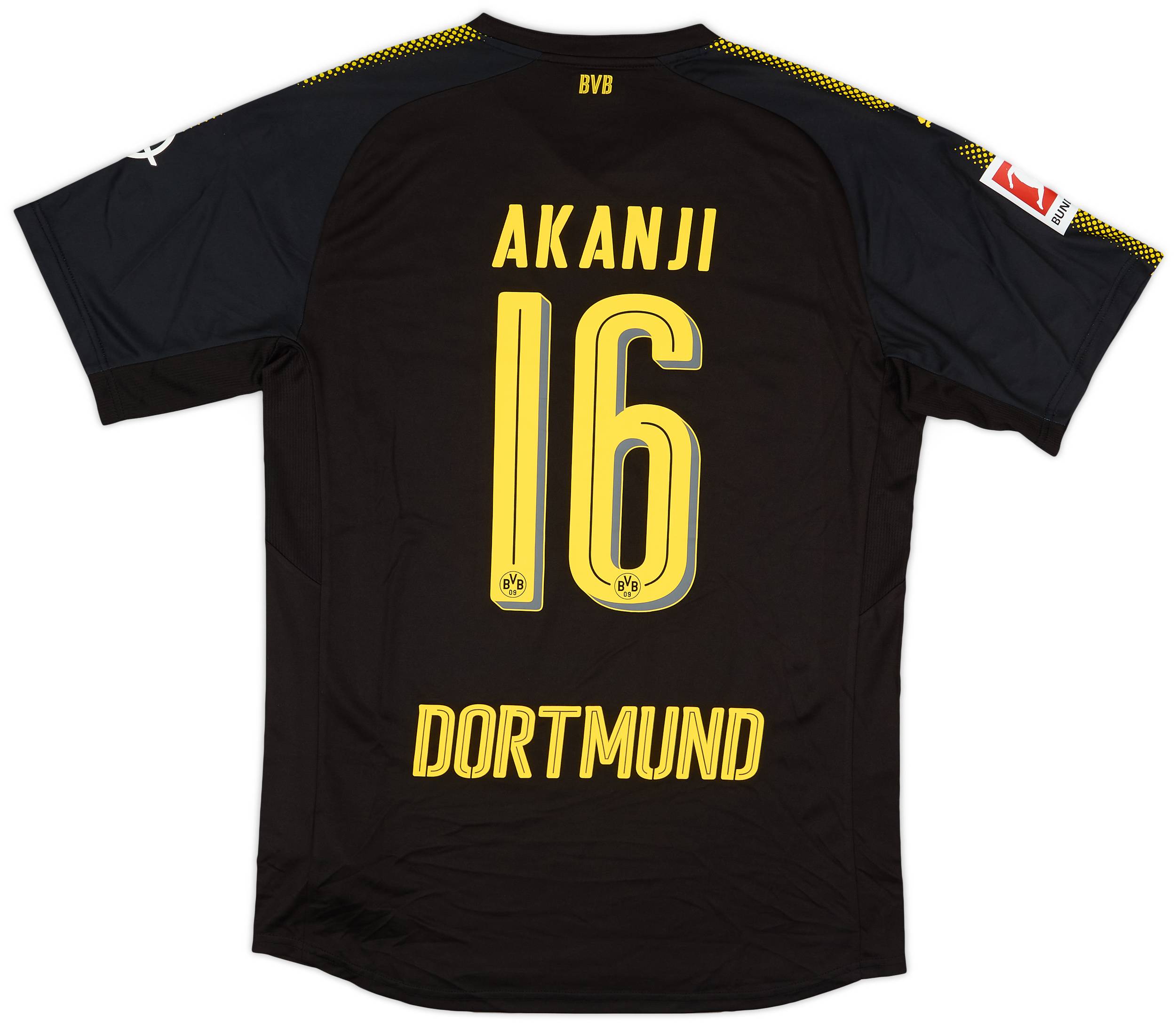 2017-18 Borussia Dortmund Authentic Away Shirt Akanji #16 - 10/10 - (L)