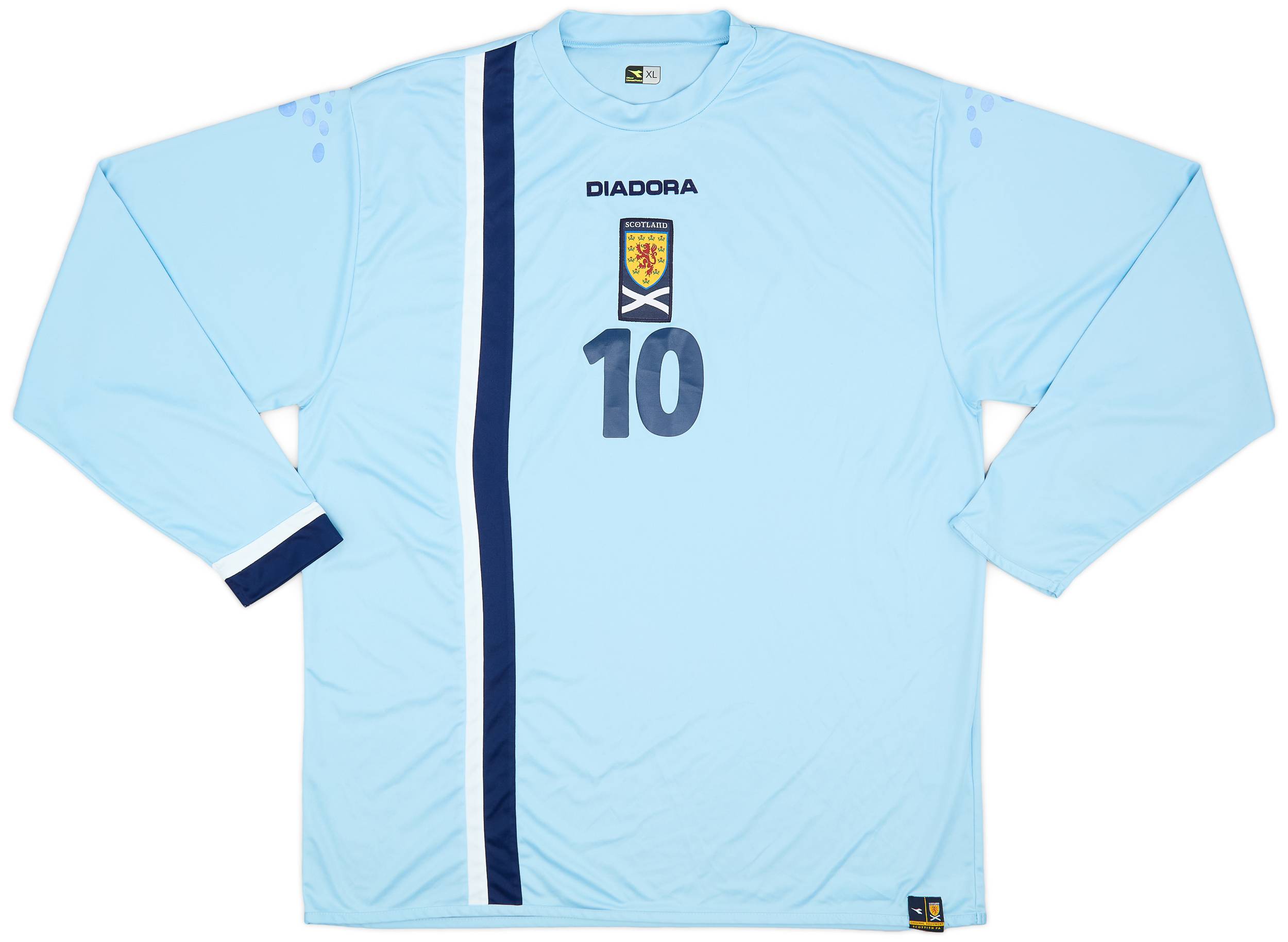 2005-06 Scotland Away L/S Shirt #10 - 7/10 - (XL)