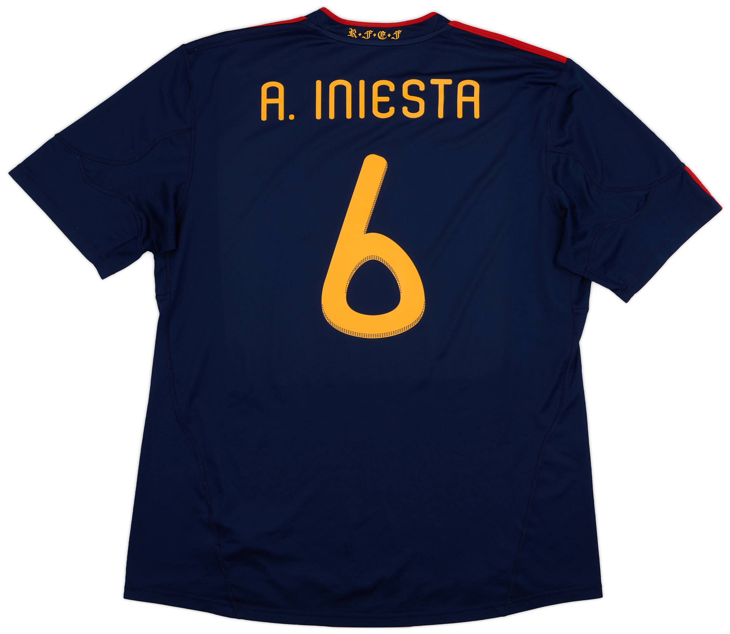 2010 11 Spain Away Shirt A.Iniesta 6 8 10 XXL