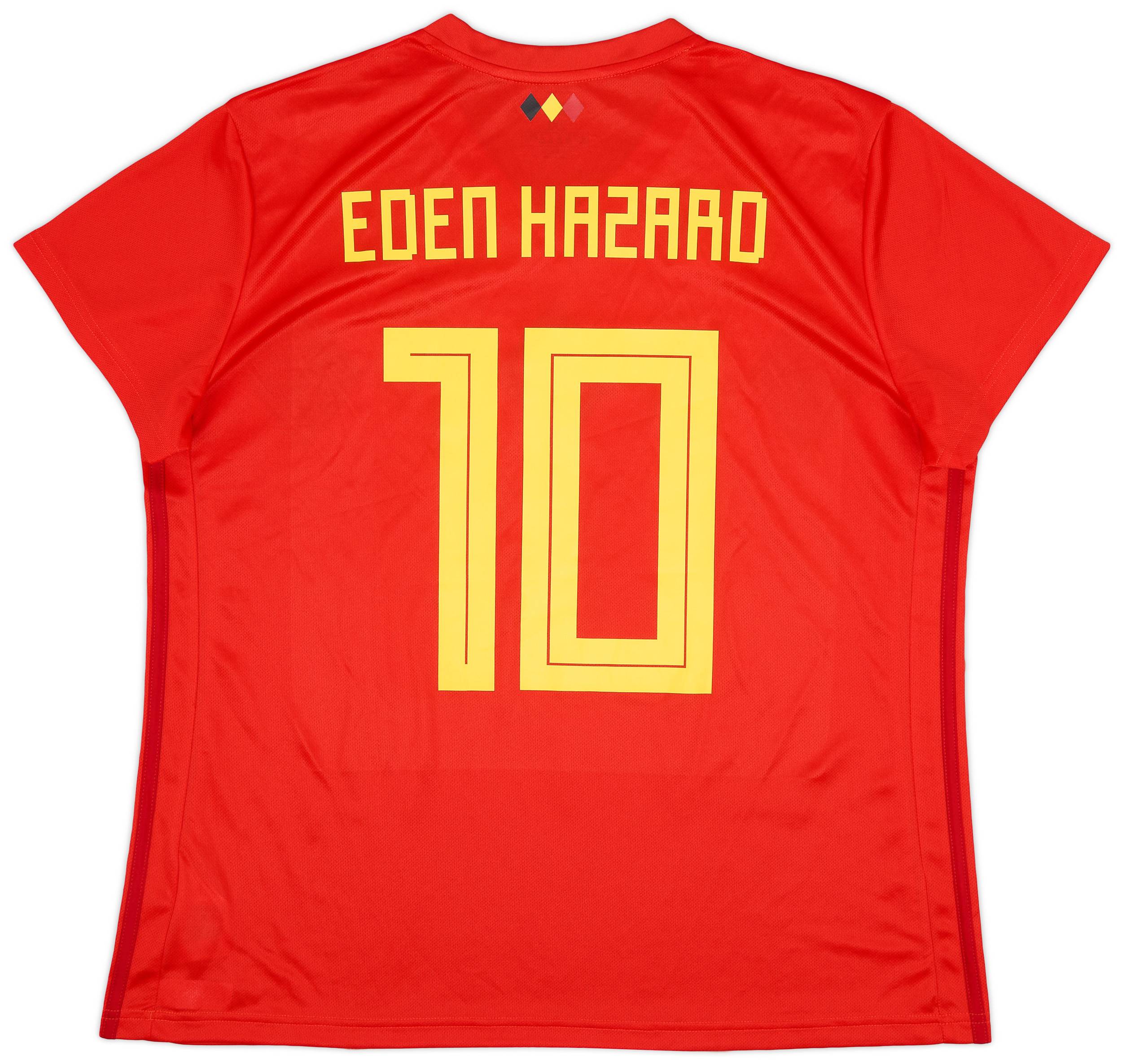 2018 19 Belgium Home Shirt Eden Hazard 10 Women s XXL