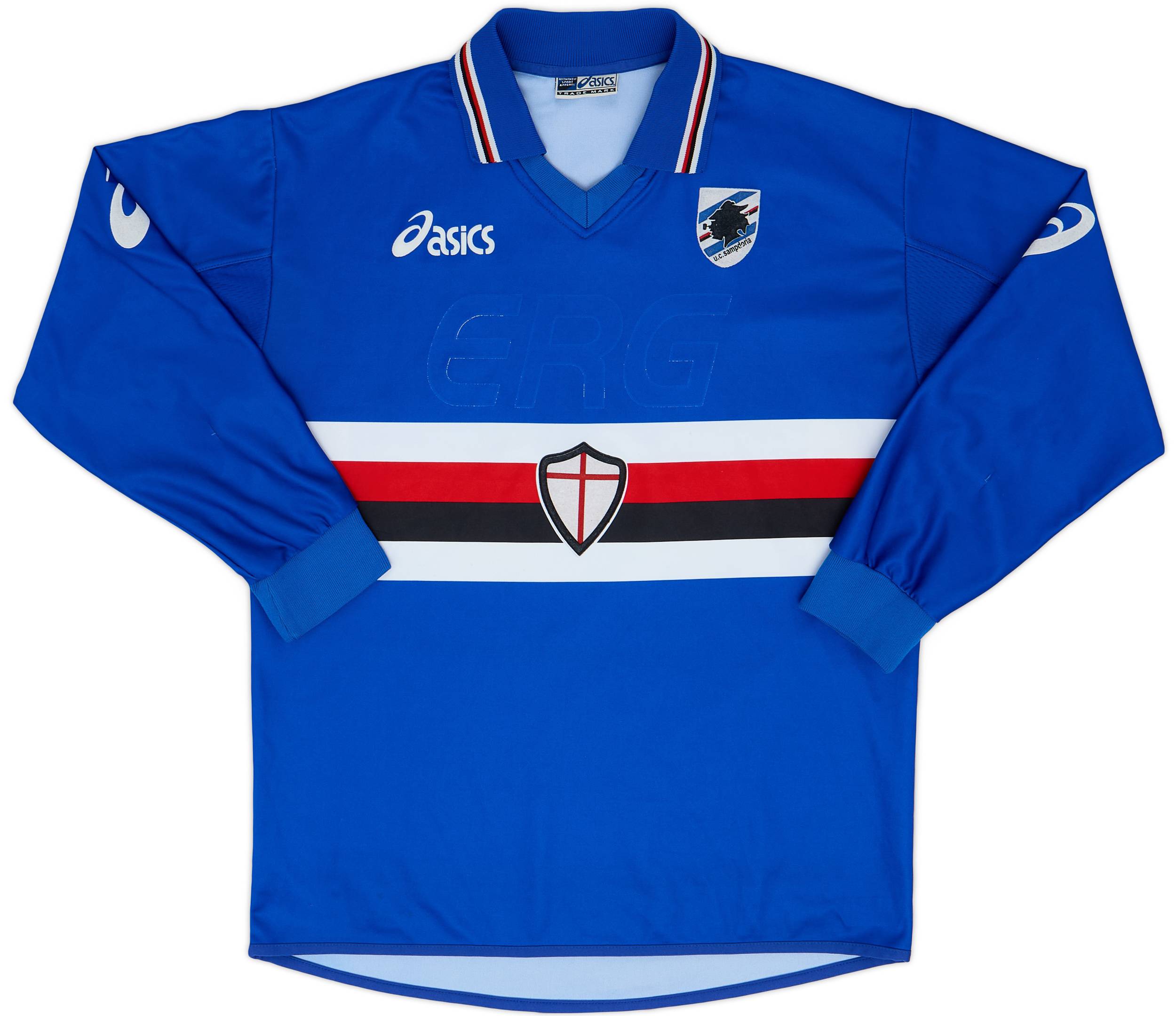 2003-04 Sampdoria Home L/S Shirt - 4/10 - (S)