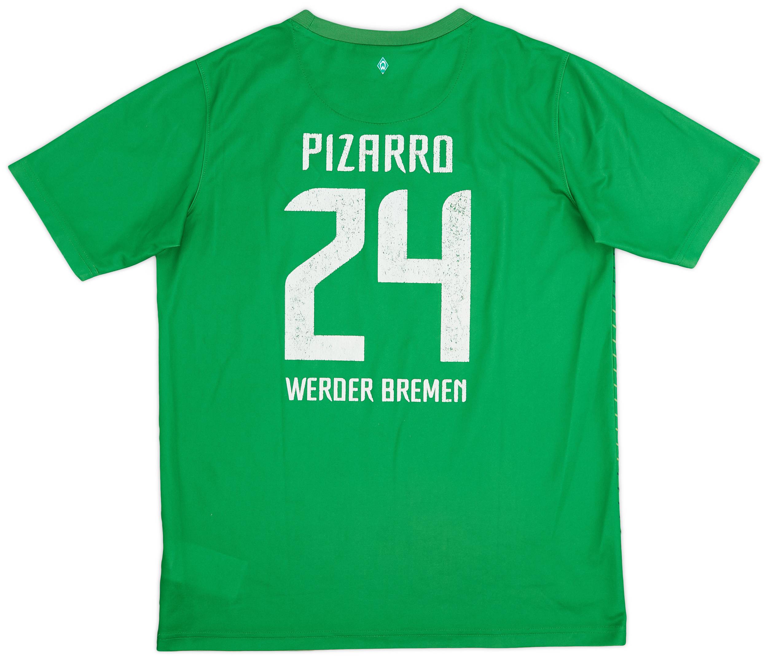 2011-12 Werder Bremen Home Shirt Pizarro #24 - 6/10 - (XL.Boys)