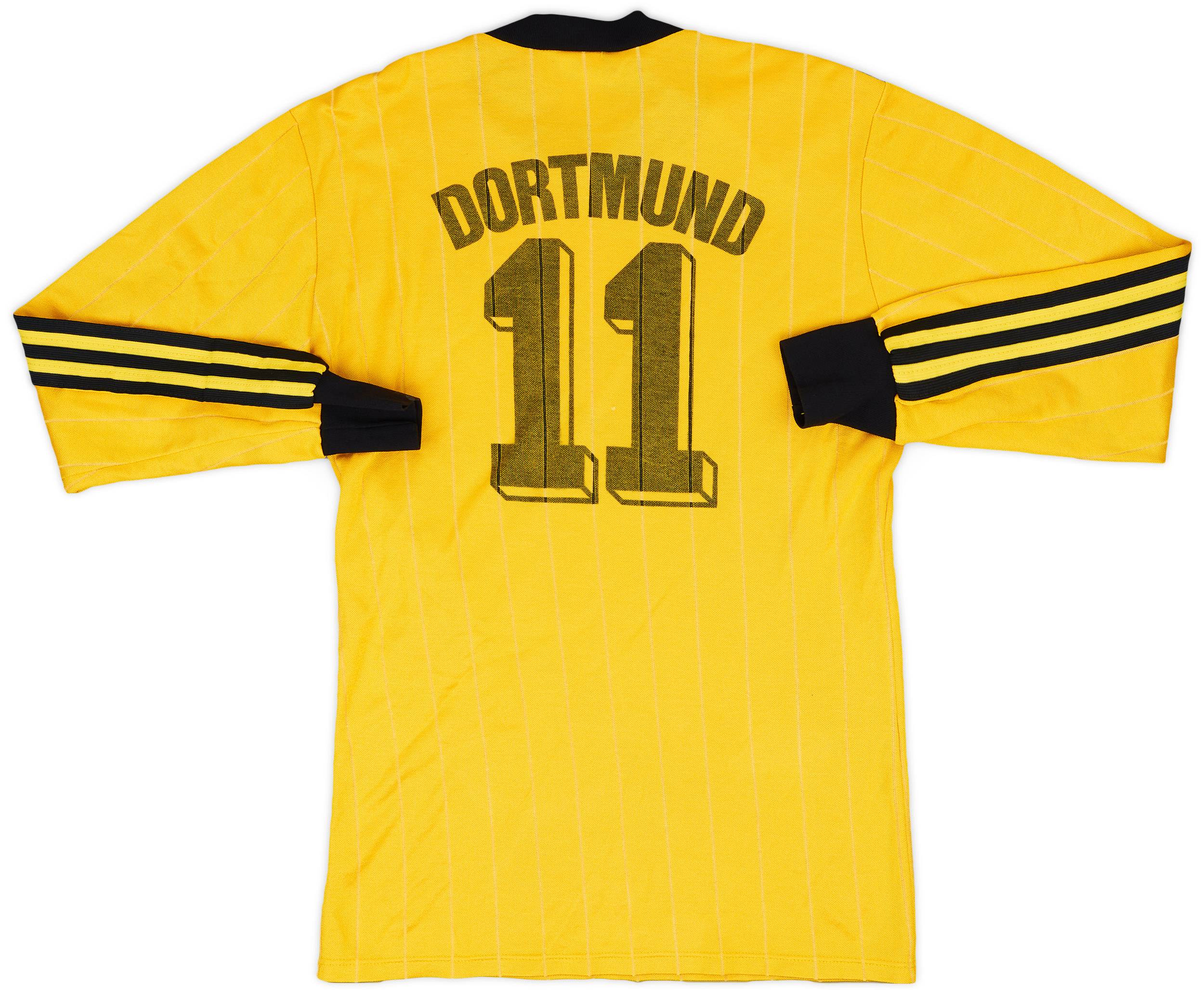 1989-90 Borussia Dortmund Home L/S Shirt #11 - 8/10 - (S)