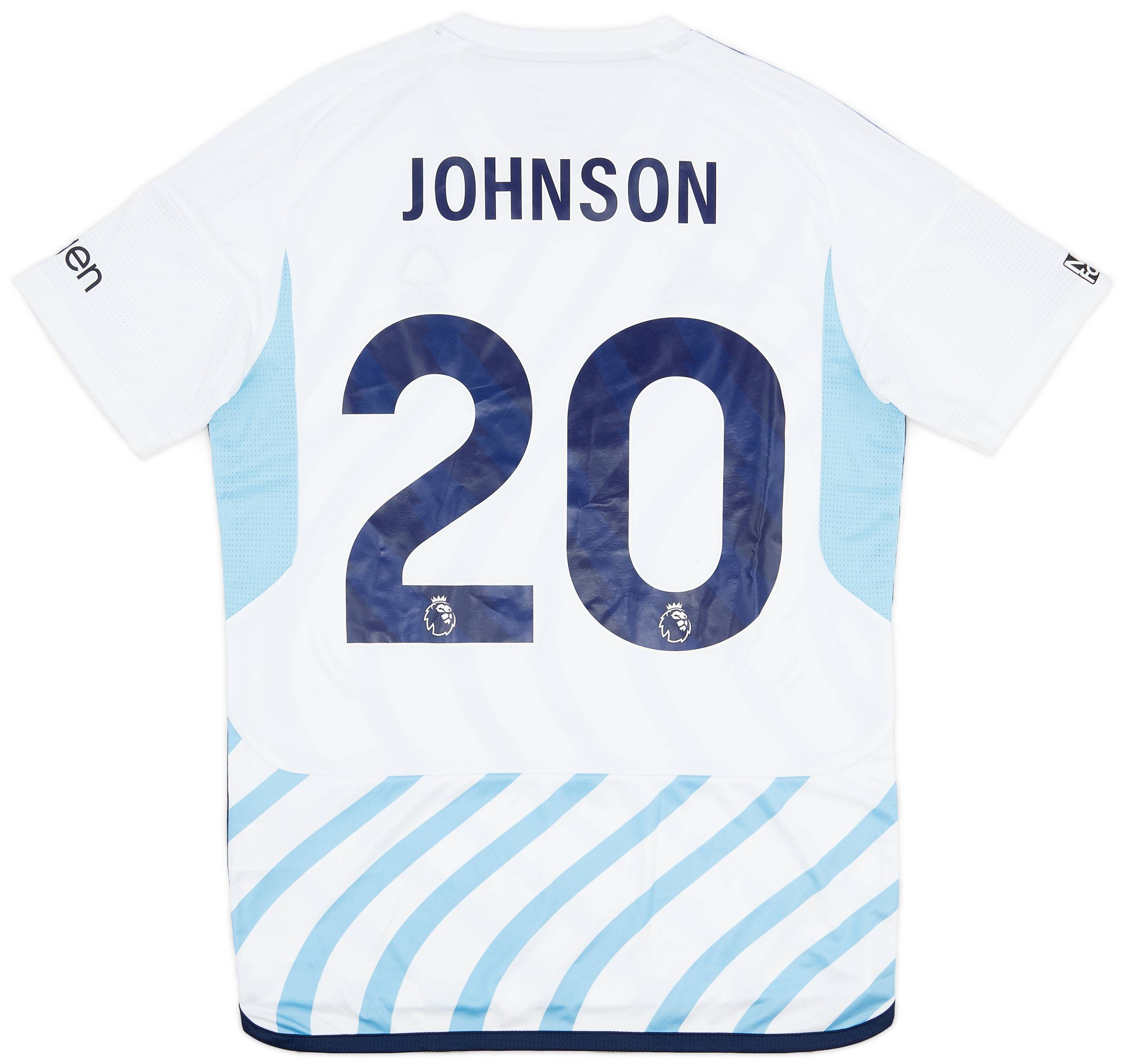 2023-24 Nottingham Forest Match Issue Away Shirt Johnson #20