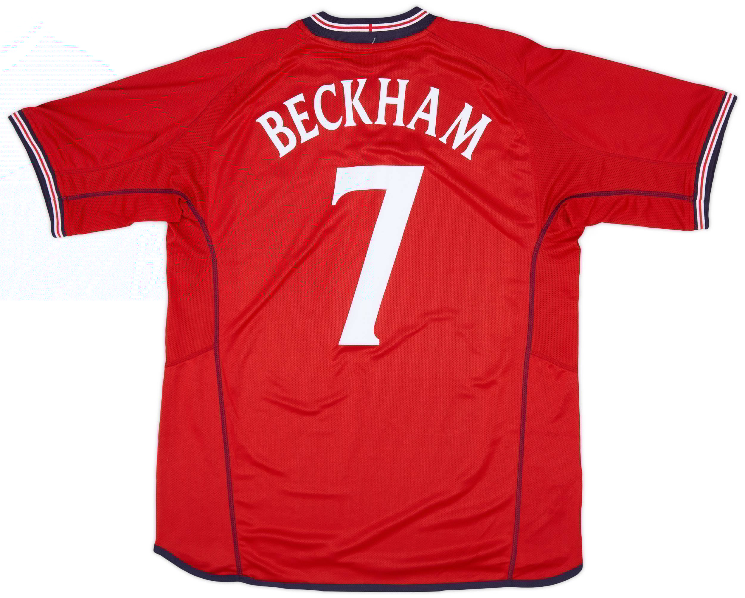 2002-04 England Away Shirt Beckham #7 (XL)