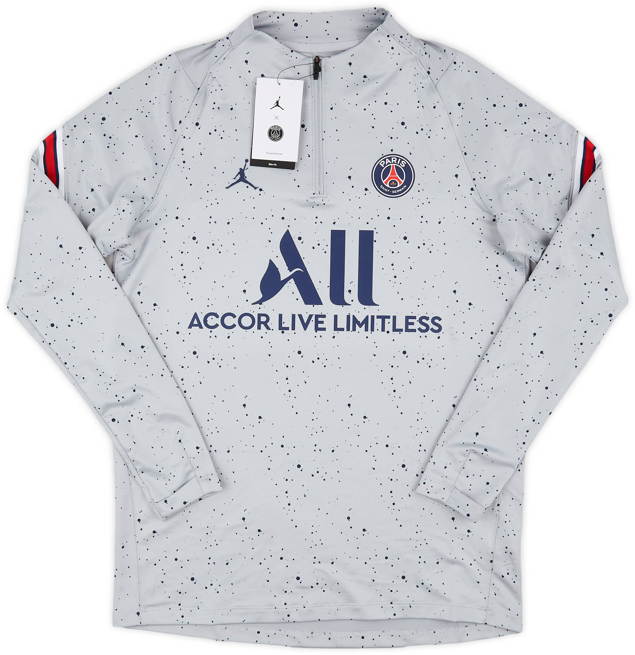 2022-23 Paris Saint-Germain Jordan 1/4 Zip Training L/S Shirt (M)