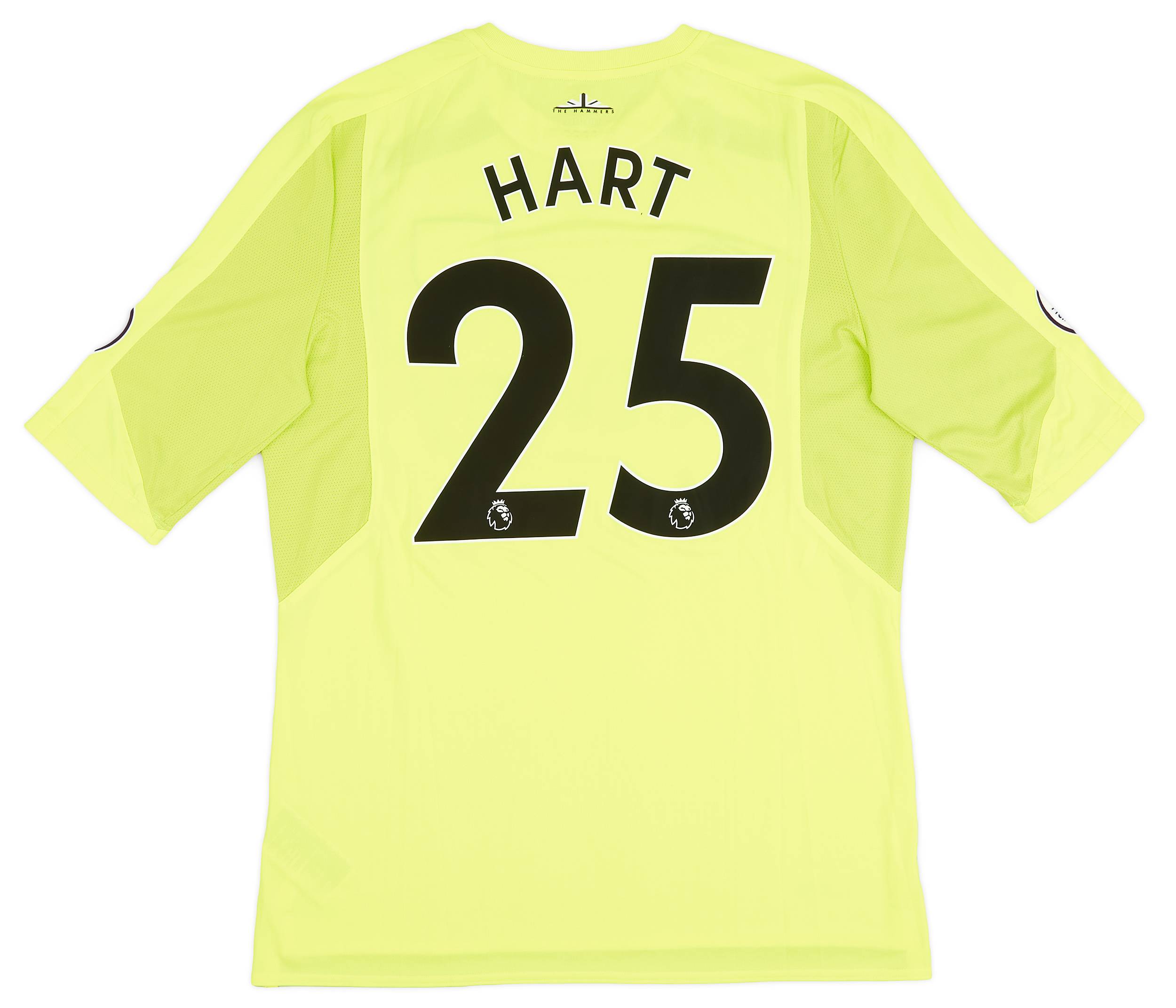2017-18 West Ham Match Issue GK Shirt Hart #25