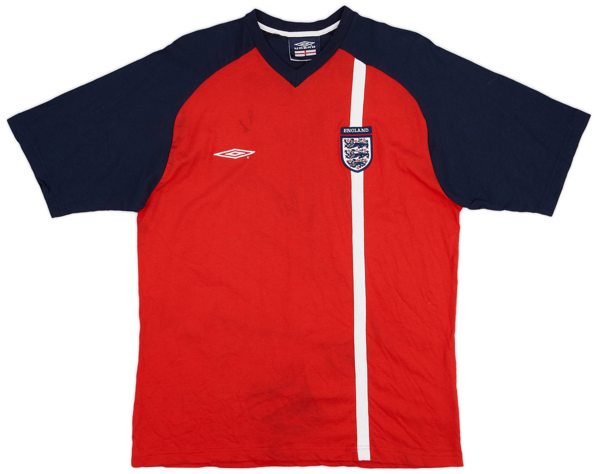 2002-04 England Umbro Cotton Tee - 5/10 - (L)