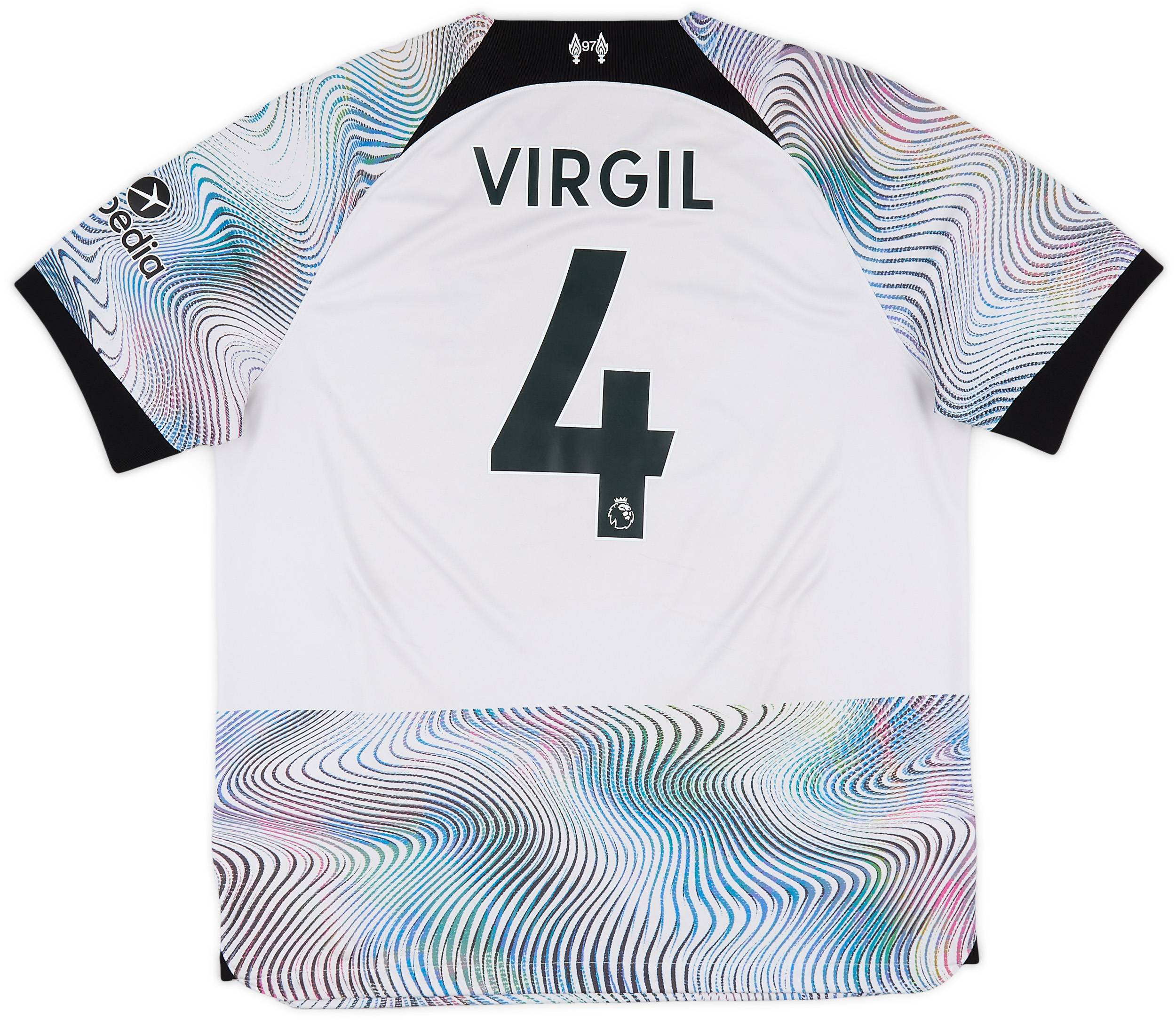 2022-23 Liverpool Away Shirt Virgil #4 - 7/10 - (XL)