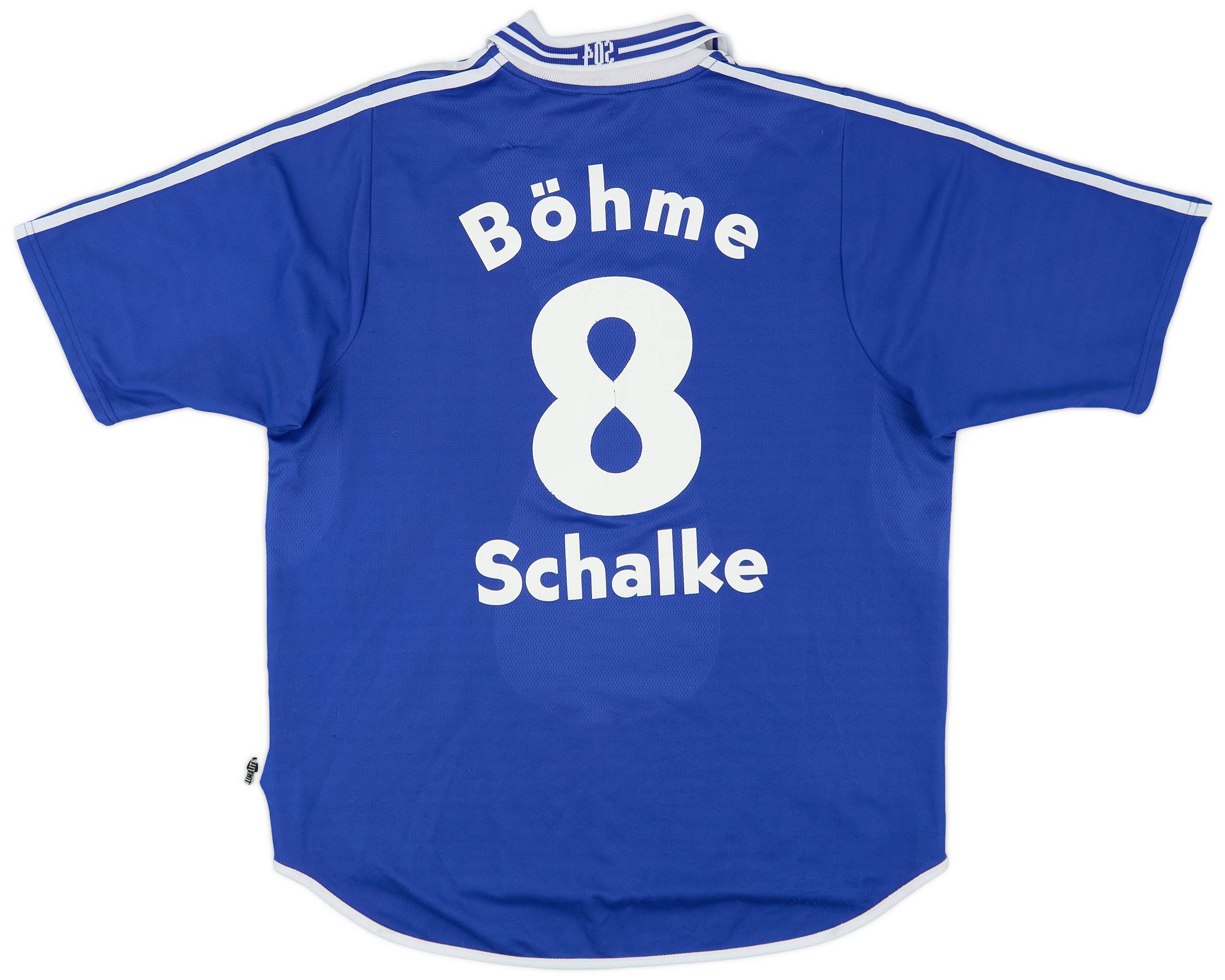 2001-02 Schalke Home Shirt Bohme #8 - 6/10 - (XL)