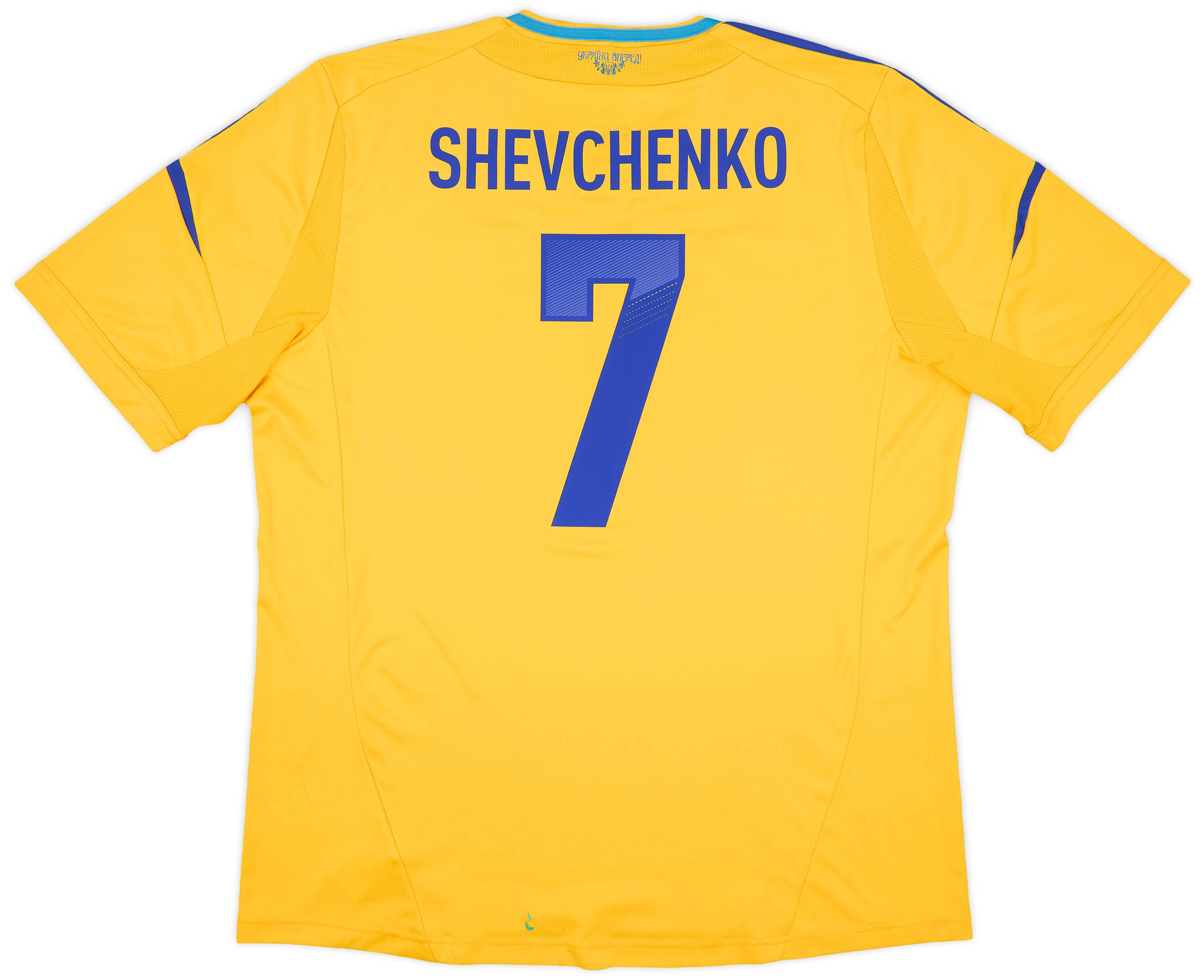 2011-13 Ukraine Home Shirt Shevchenko #7 - 6/10 - (XL)