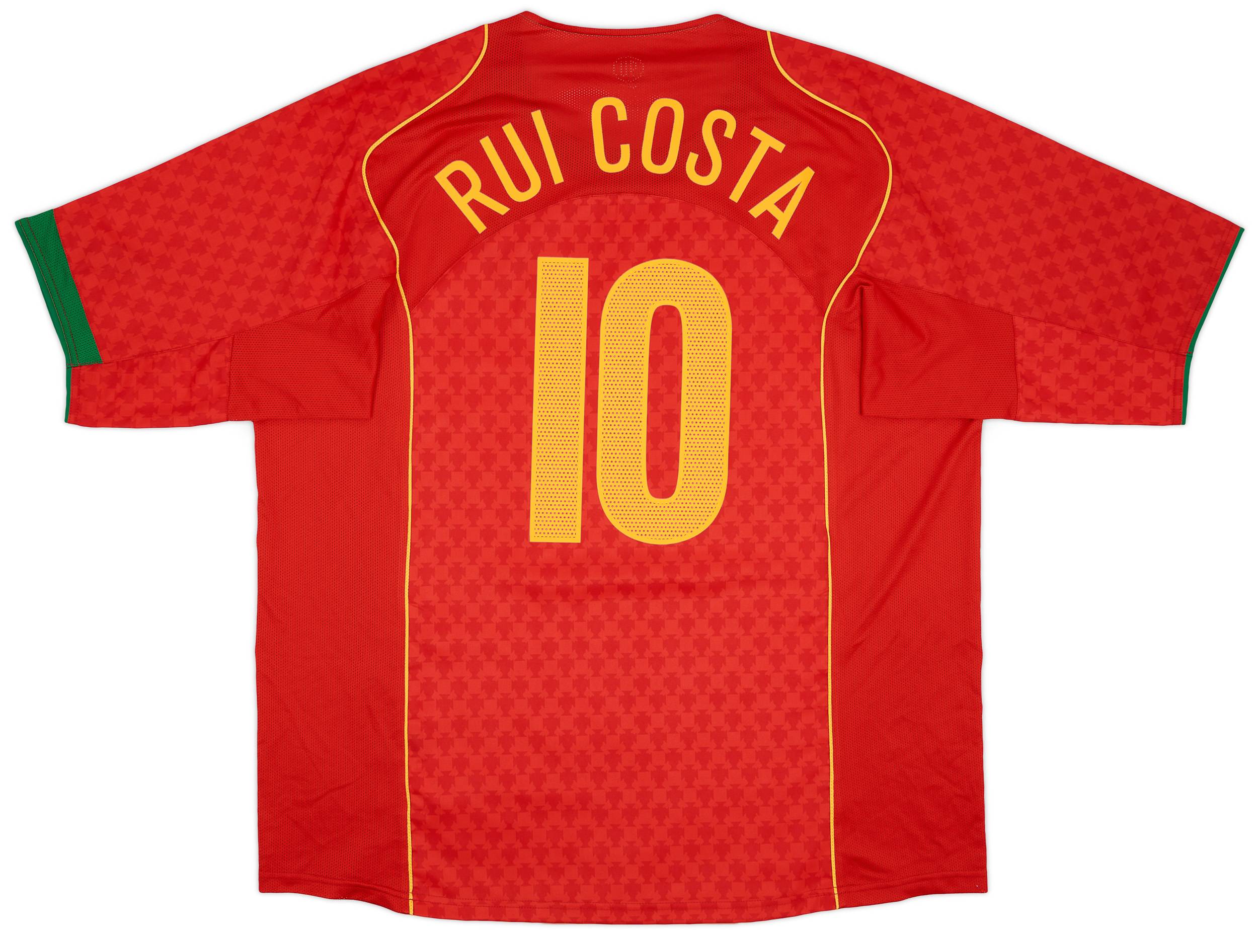 2004-06 Portugal Home Shirt Rui Costa #10 - 9/10 - (XXL)
