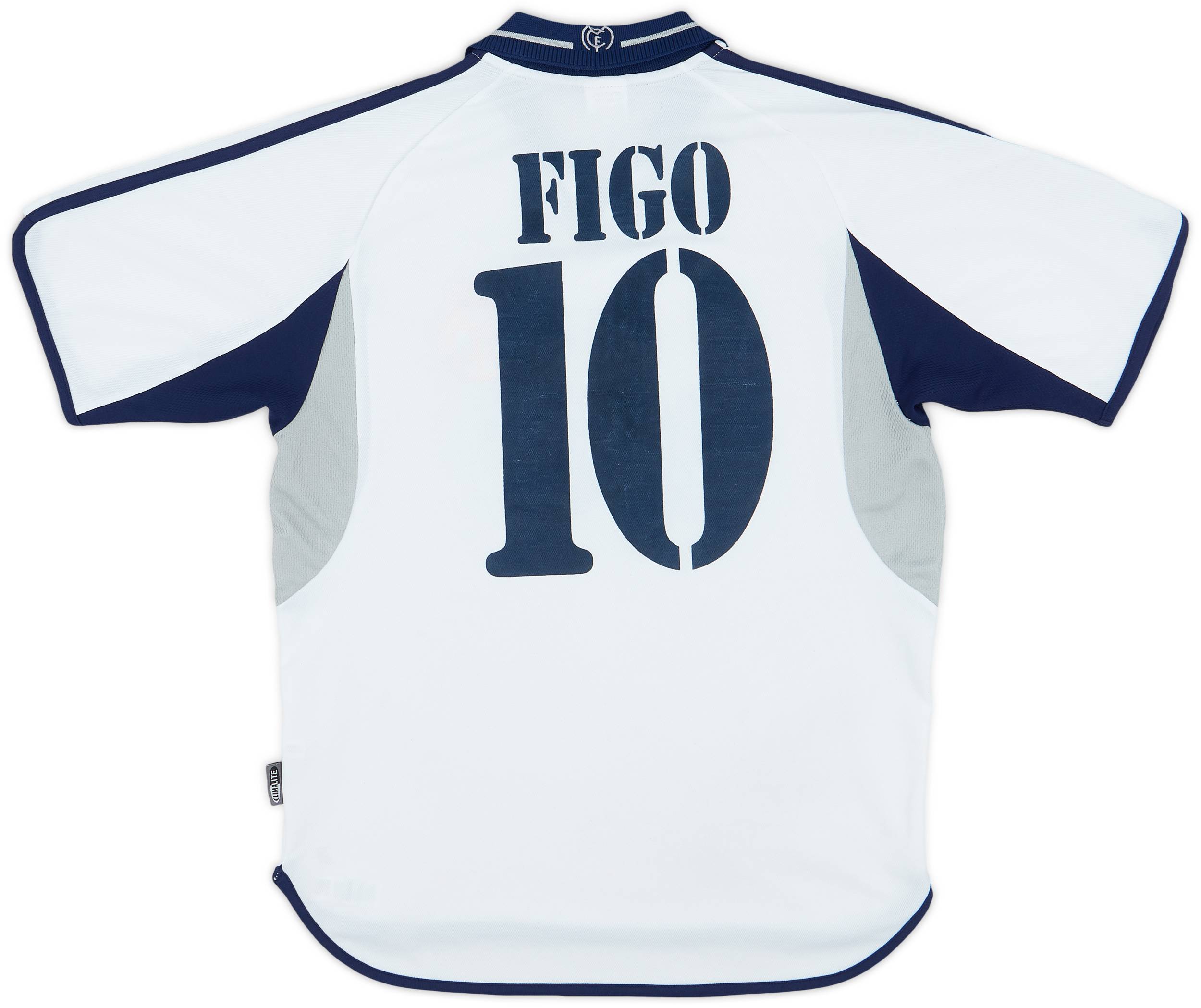 2000-01 Real Madrid Home Shirt Figo #10 - 4/10 - (S)