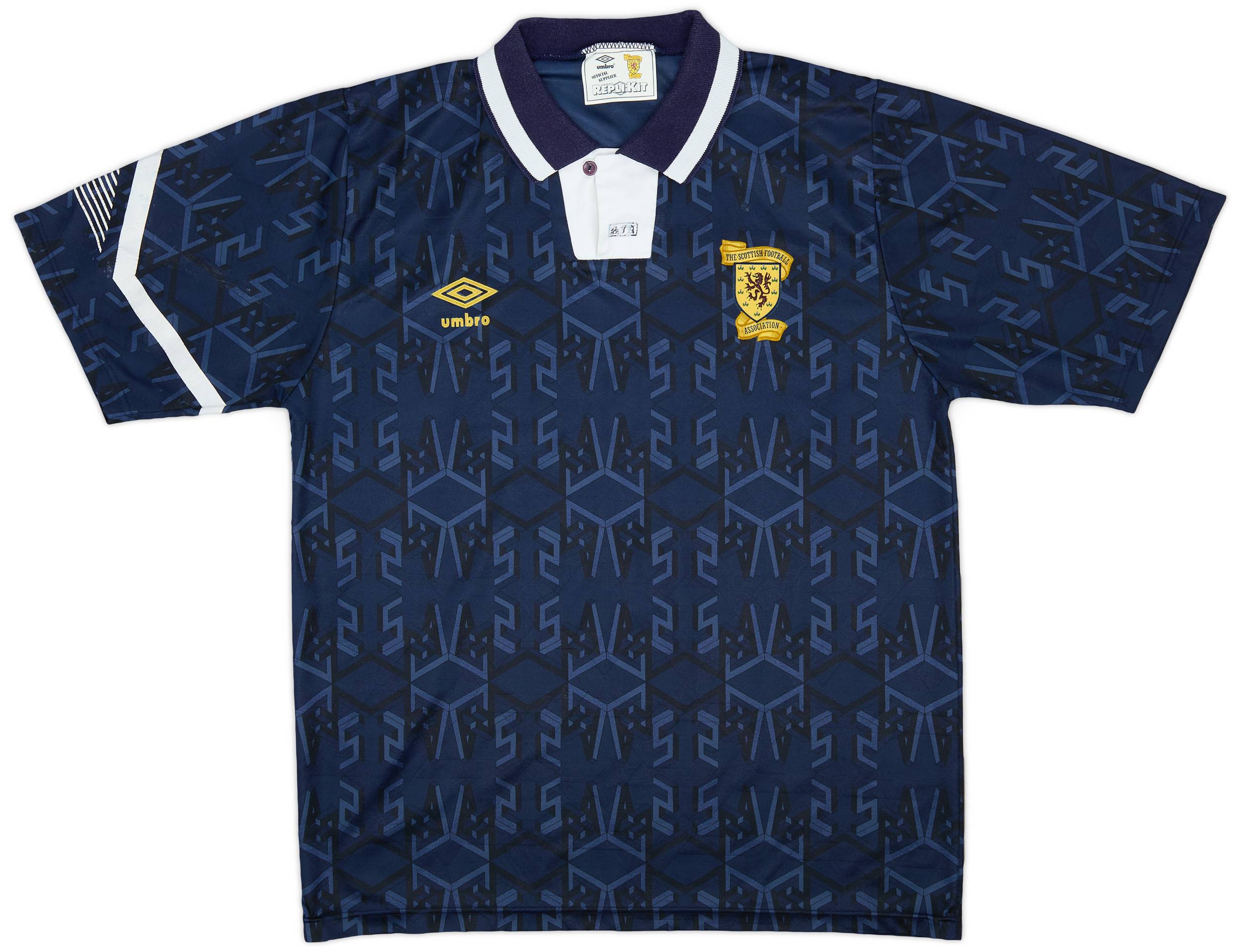 1991-94 Scotland Home Shirt - 8/10 - (L)