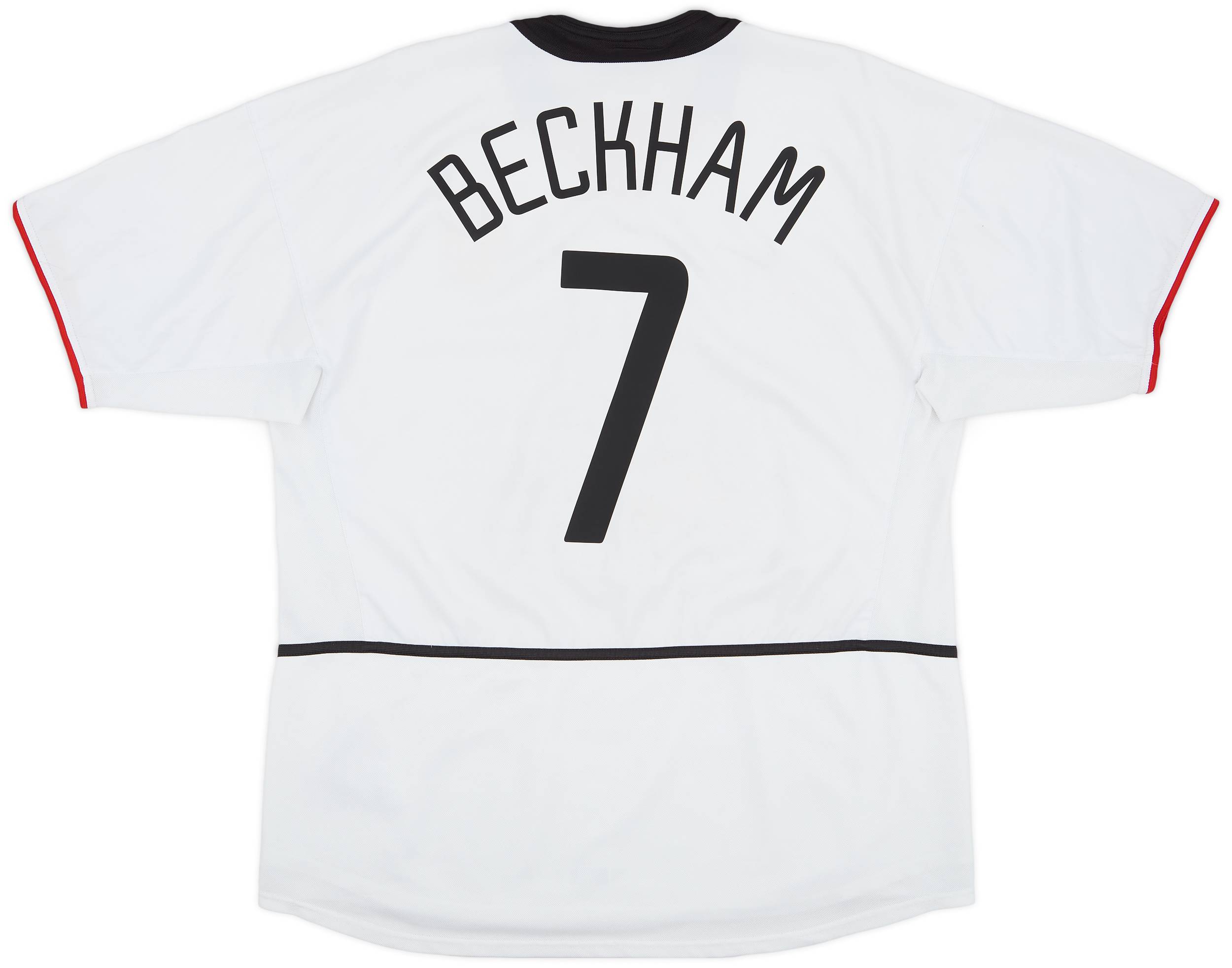 2002-03 Manchester United Away Shirt Beckham #7 - 7/10 - (XL)