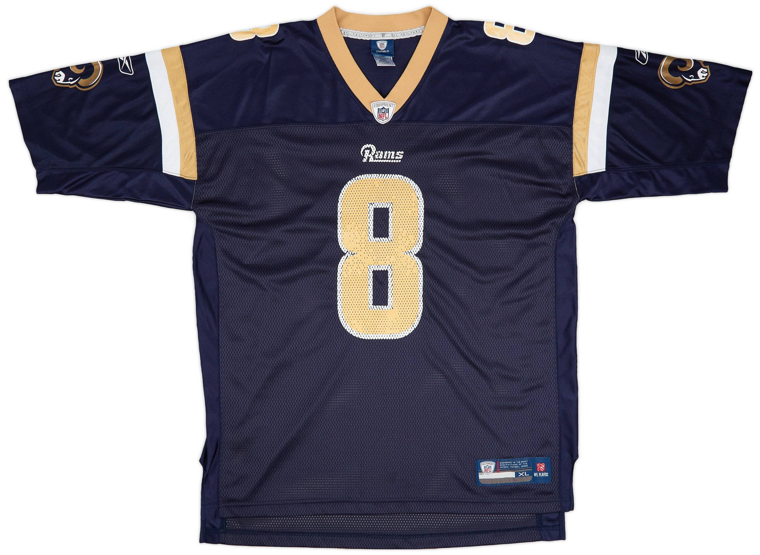 2010-11 St. Louis Rams Bradford #8 Reebok On Field Jersey (Home) XL