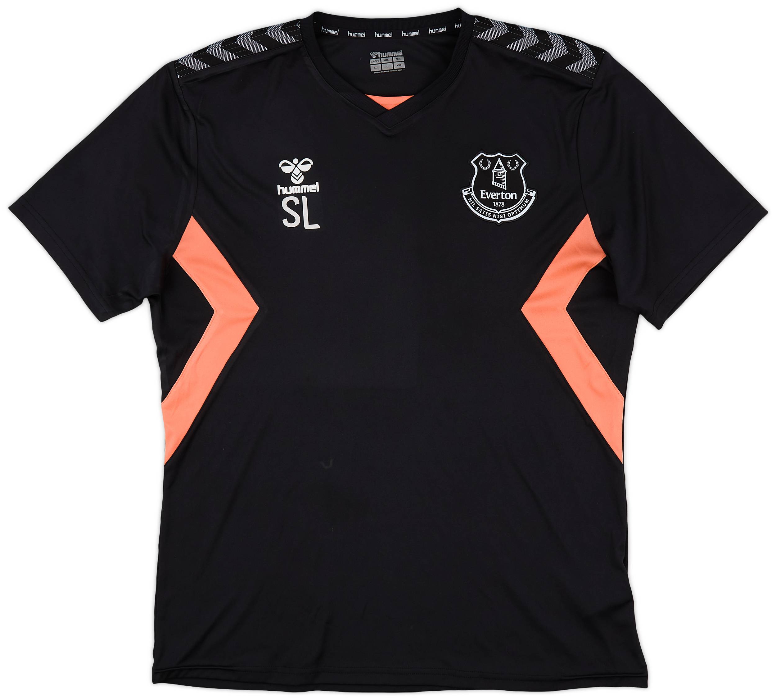 2020-21 Everton Staff Issue Hummel Training Shirt SL - 10/10 - (XL)