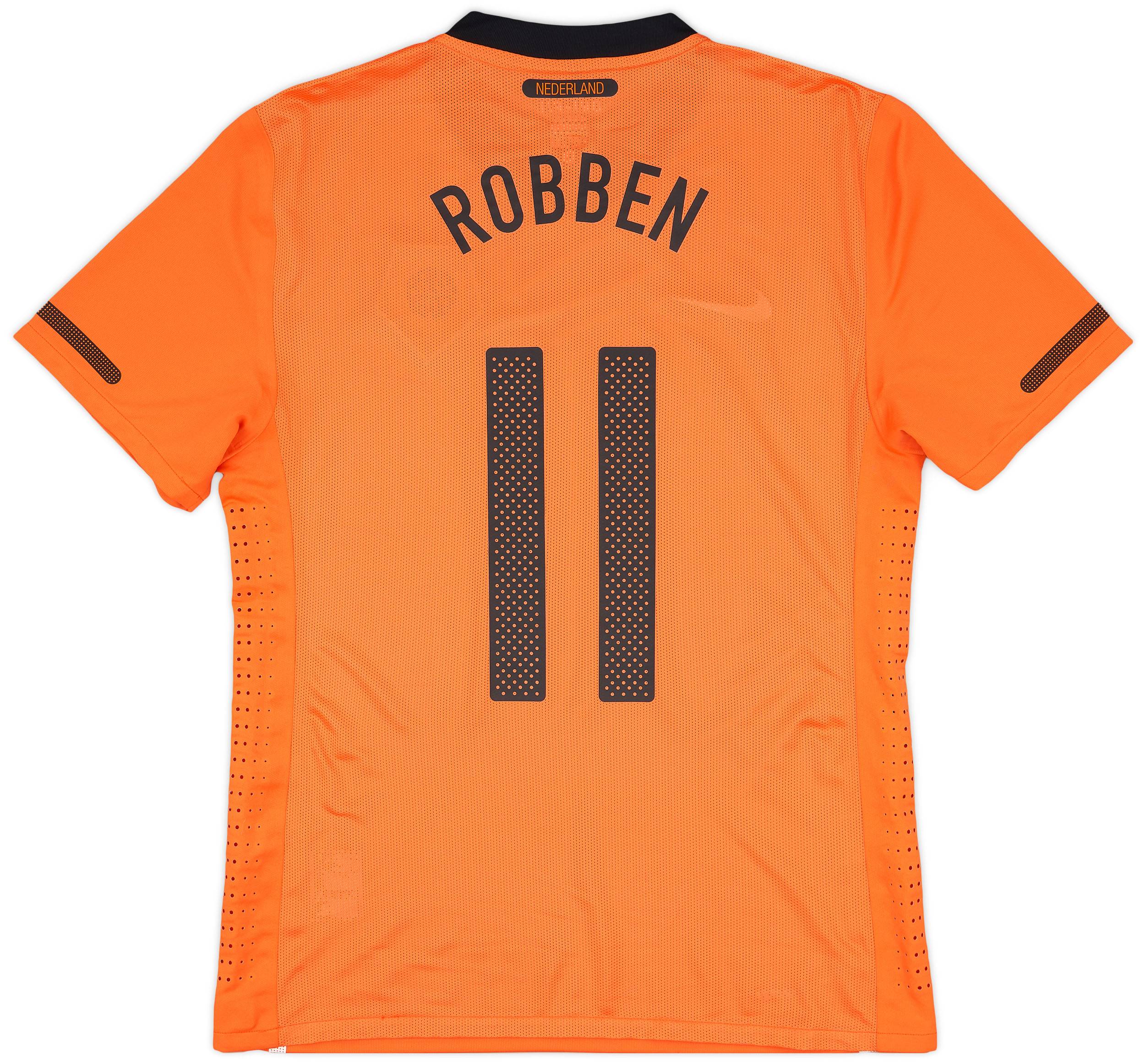 2010-11 Netherlands Player Issue Home Shirt Robben #11 - 7/10 - (L)