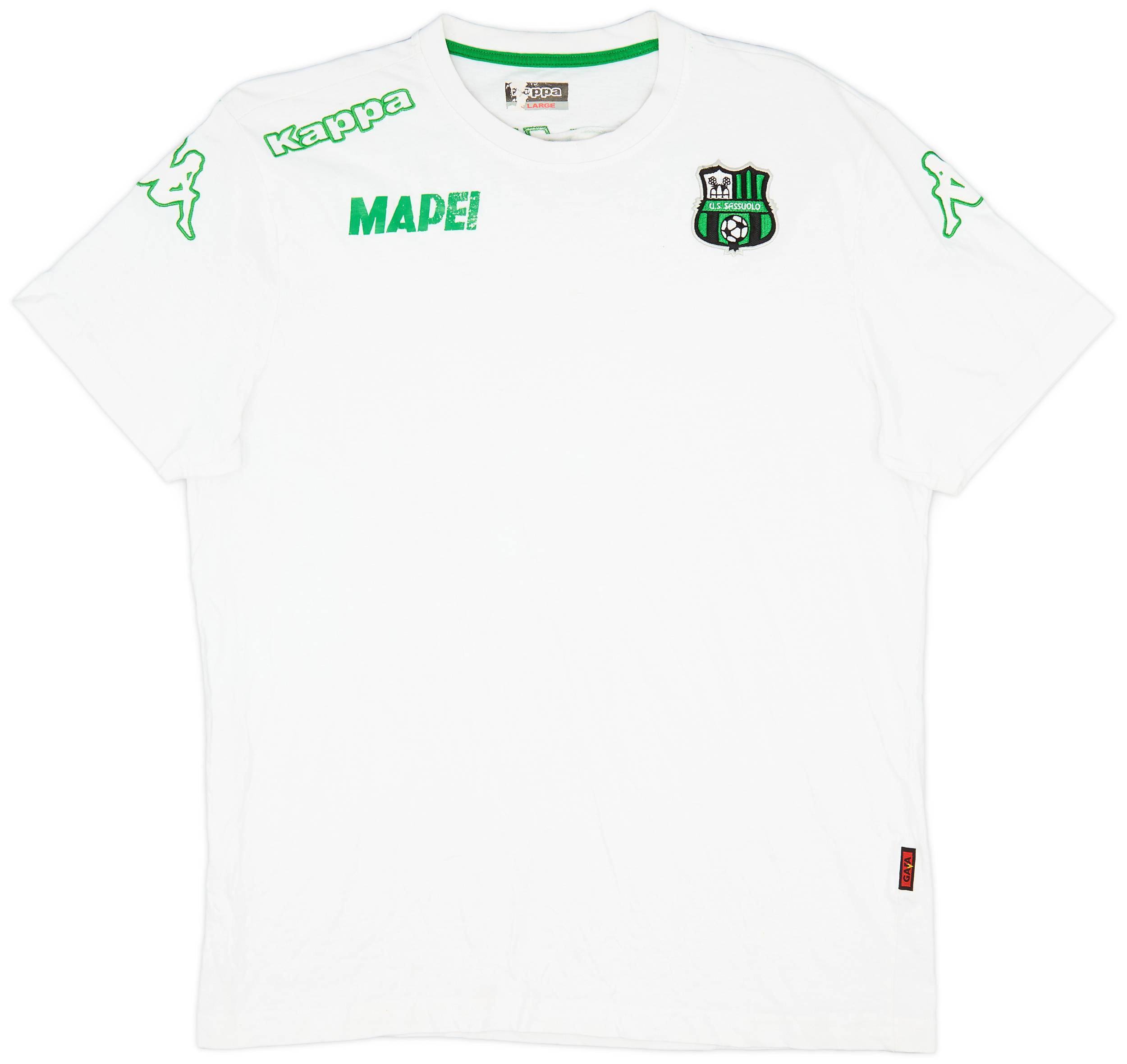 2015-16 Sassuolo Kappa Cotton Training T-Shirt - 6/10 - (XL)