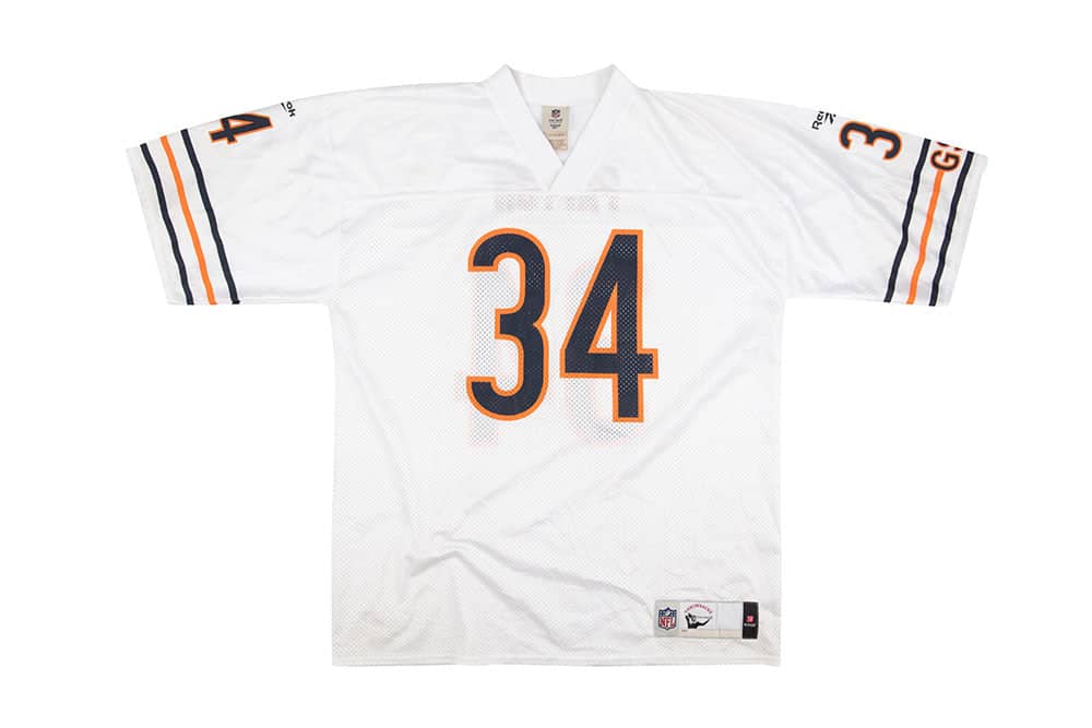 1985 Chicago Bears Payton 34 Reebok Throwback Jersey Away XL