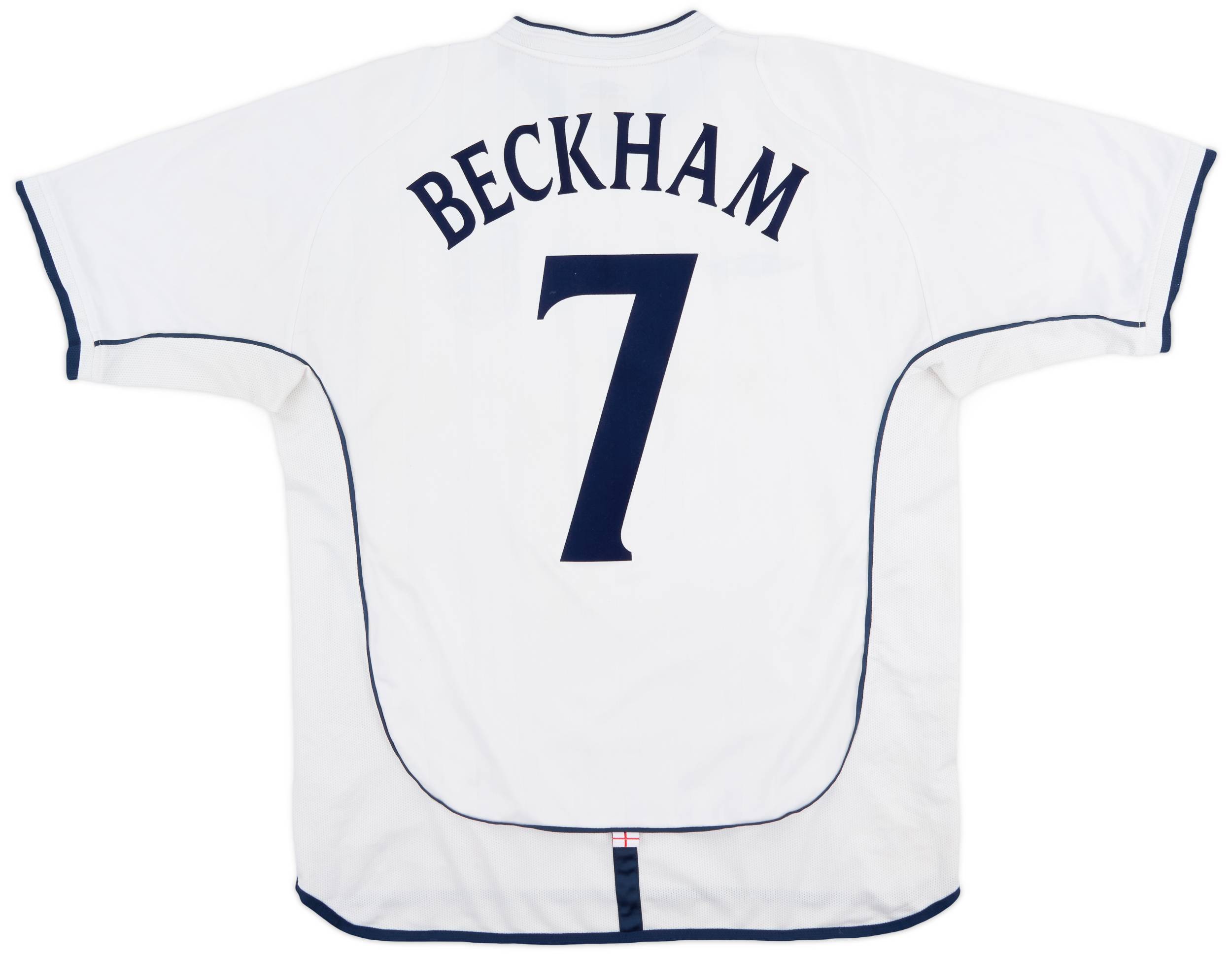 最安値級価格 Beckham Shirt Home England 2001-03 #7 (L) - 7/10 - トップス
