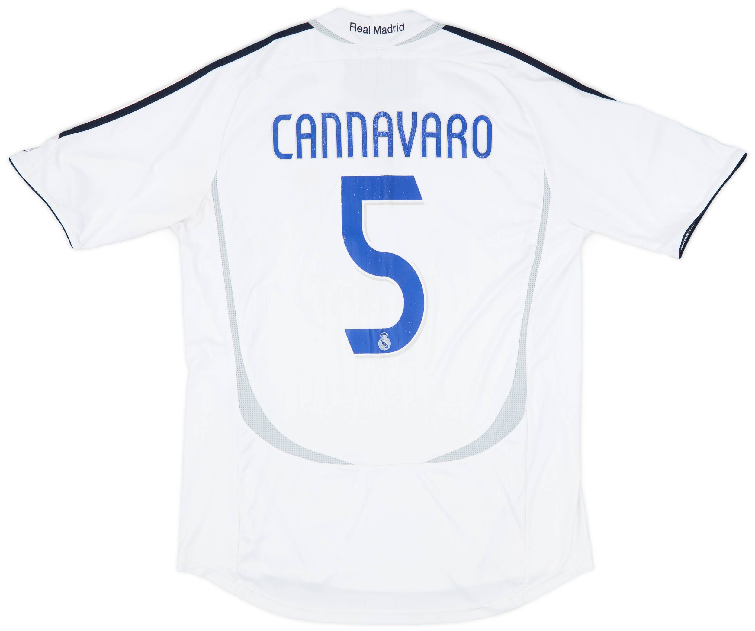 2006-07 Real Madrid Home Shirt Cannavaro #5 - 6/10 - (XL)