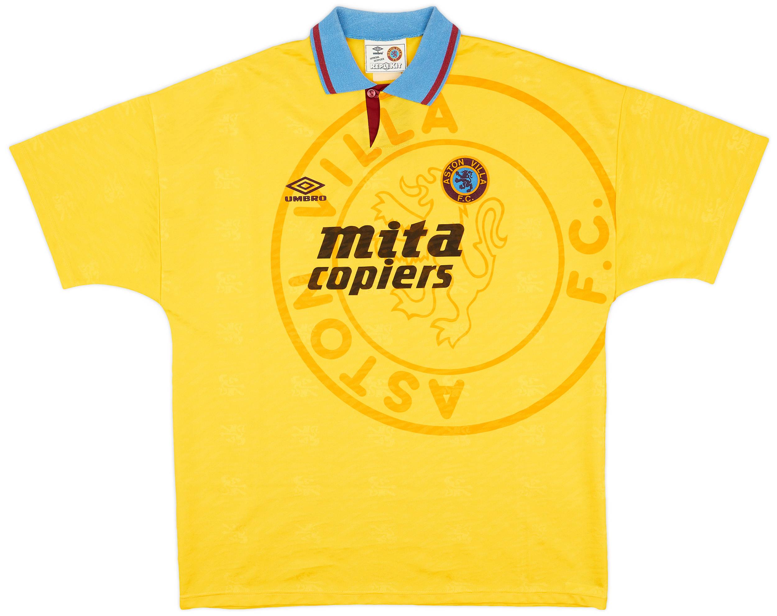 1991-93 Aston Villa Third Shirt - 9/10 - (XXL)