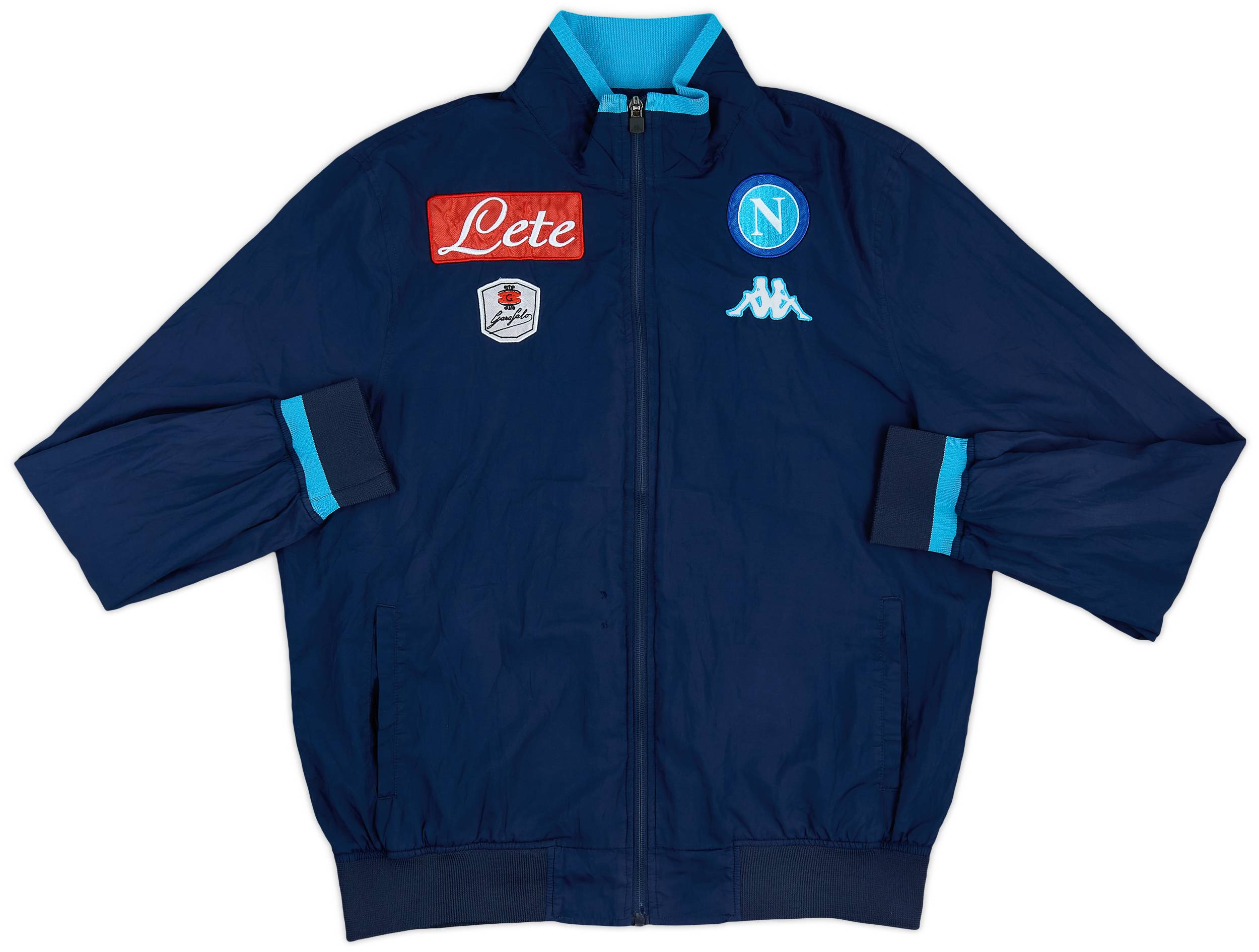 2015-16 Napoli Kappa Track Jacket - 8/10 - (L)
