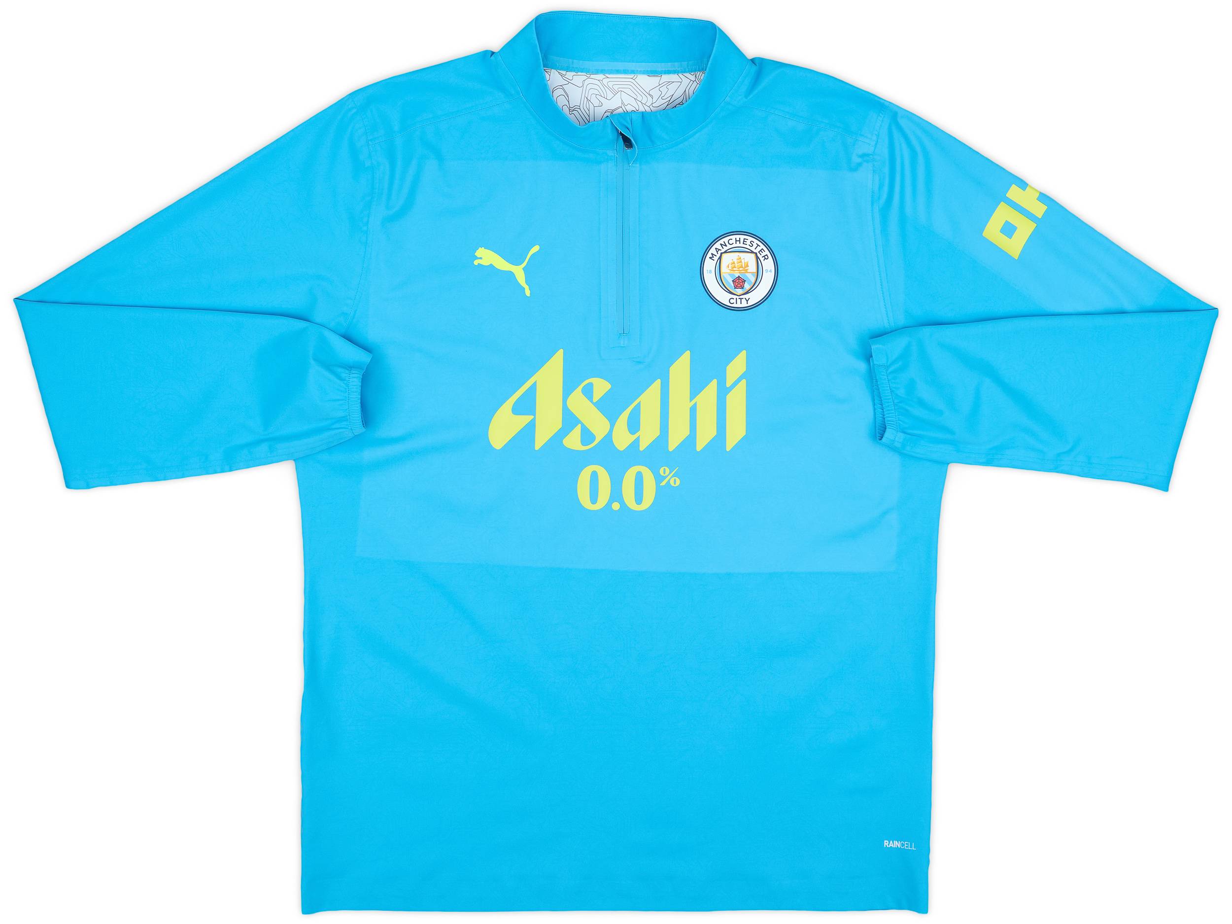 2024-25 Manchester City Player Issue 1/4 Zip Training Rain Top - 7/10 - (L)
