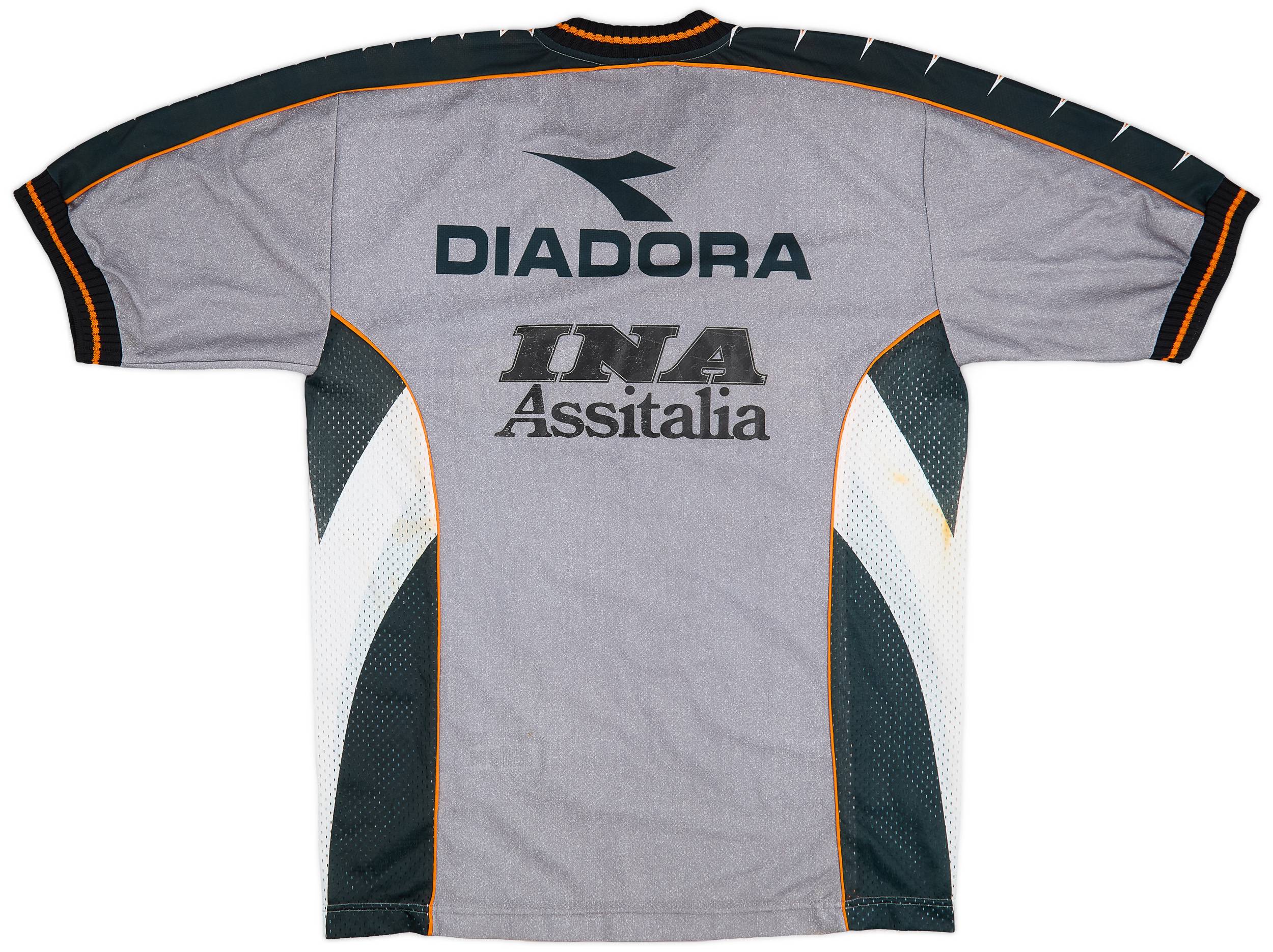 1998-1999 Diadora AS Roma シャツ　　ヤ16 1998-99 Roma Diadora 1/4 Zip Sweat Top - 7/10 - (M)