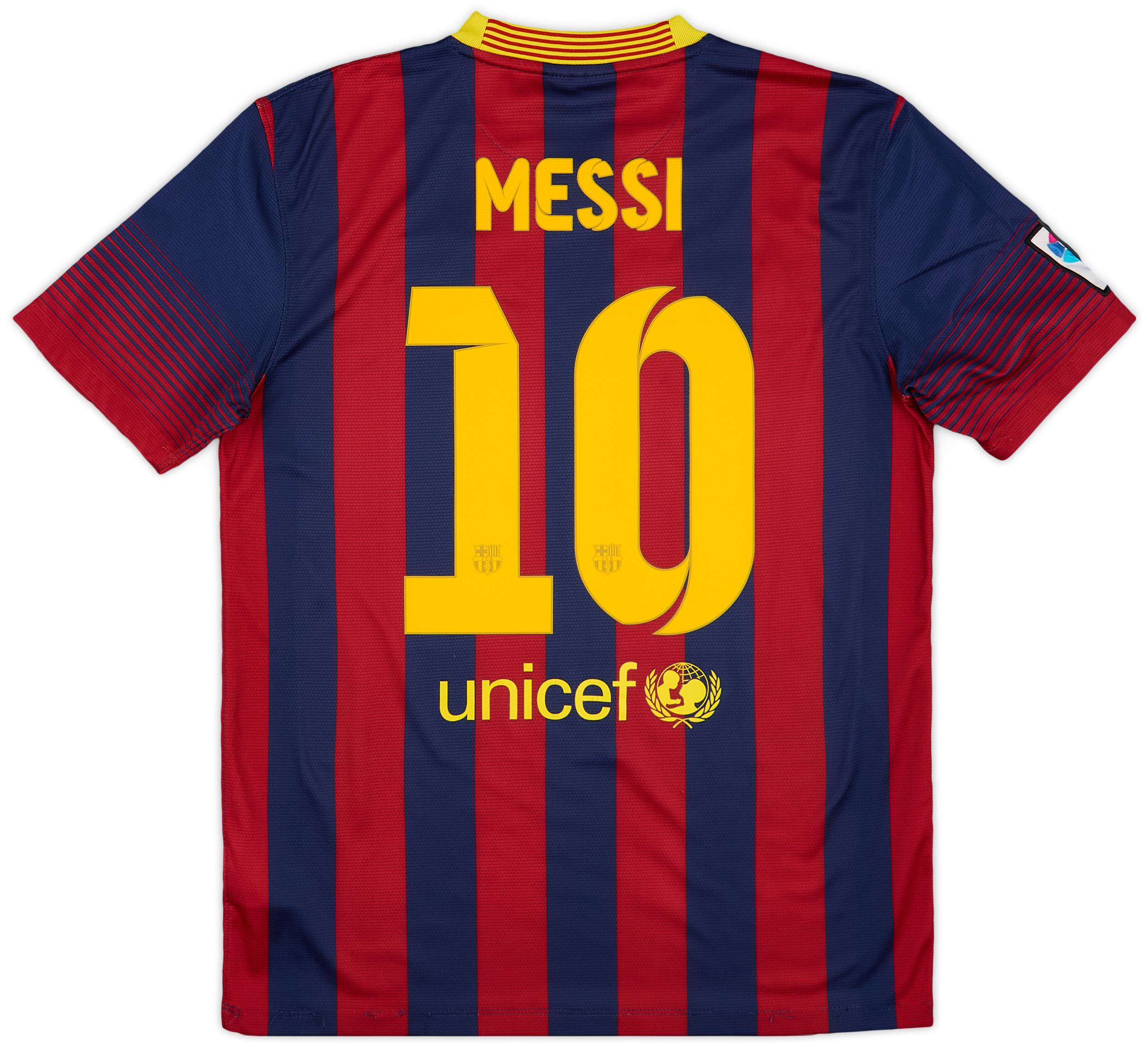 2013-14 Barcelona Home Shirt Messi #10 - 7/10 - (M)