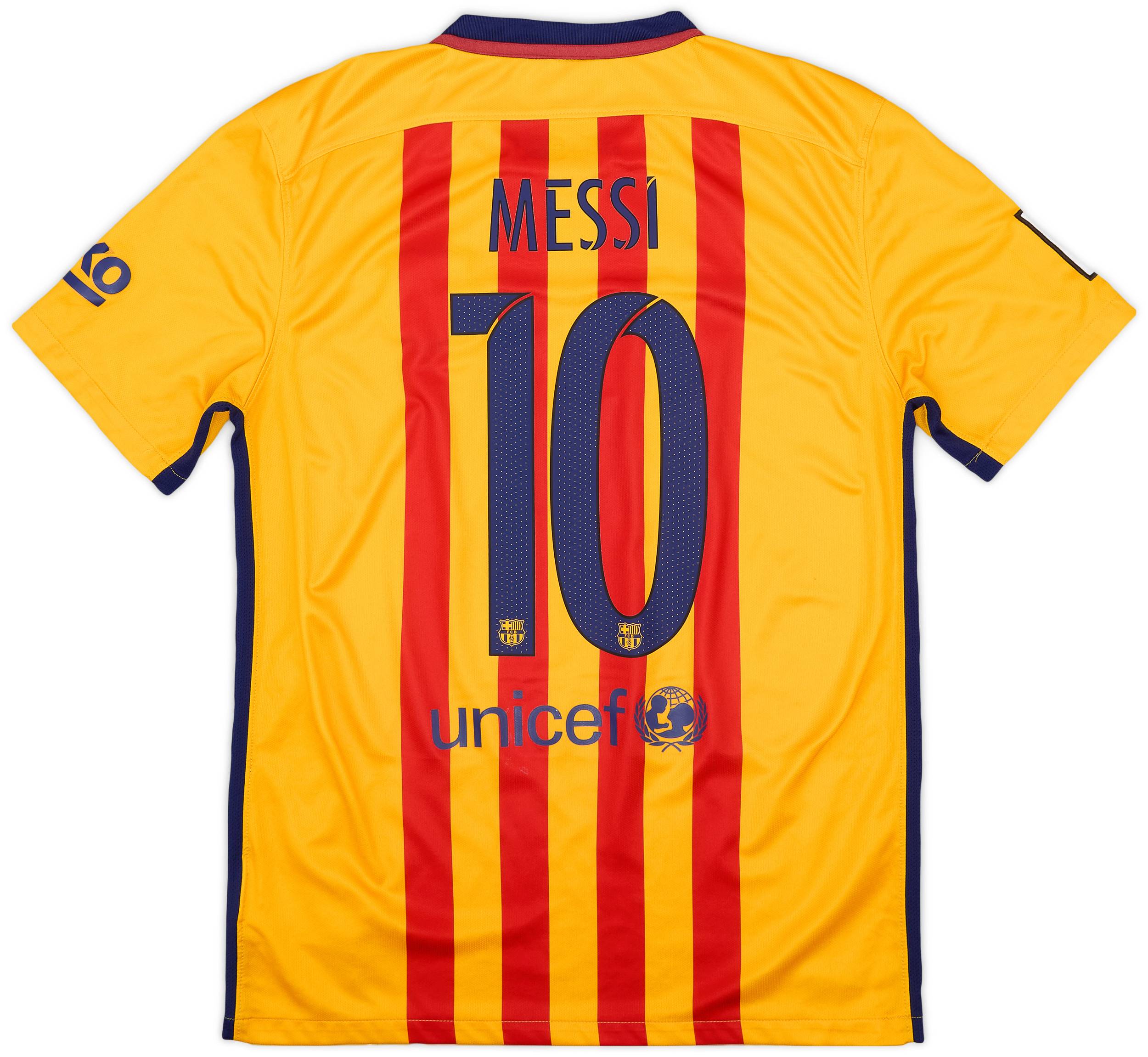 2015-16 Barcelona Away Shirt Messi #10 - 9/10 - (M)