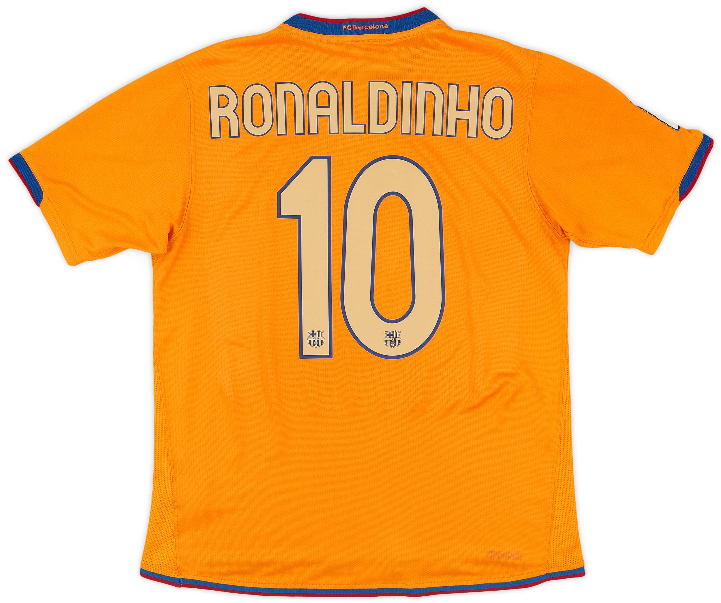2006-08 Barcelona Away Shirt Ronaldinho #10 - 6/10 - (M)