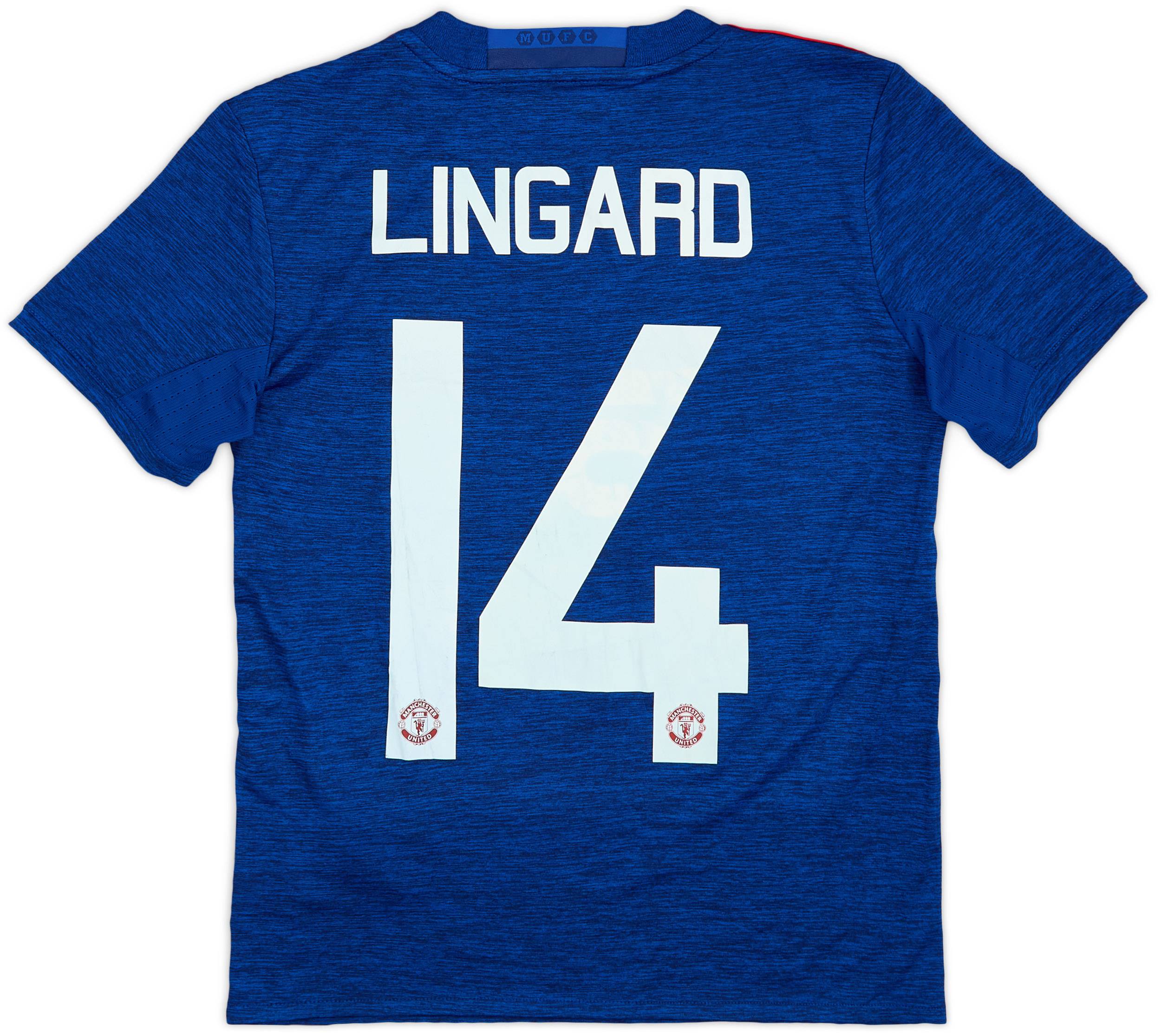 2016-17 Manchester United Away Shirt Lingard #14 - 5/10 - (M.Boys)