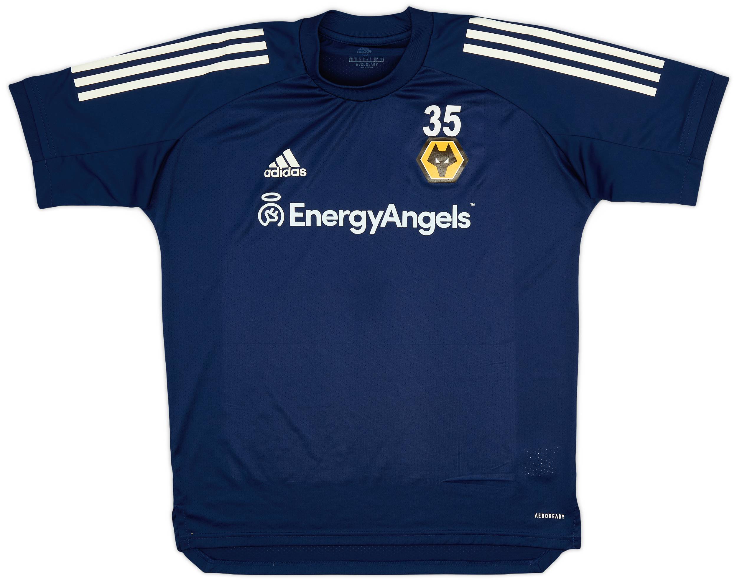 2020-21 Wolves Player Issue adidas Training Shirt #35 - 9/10 - (M)