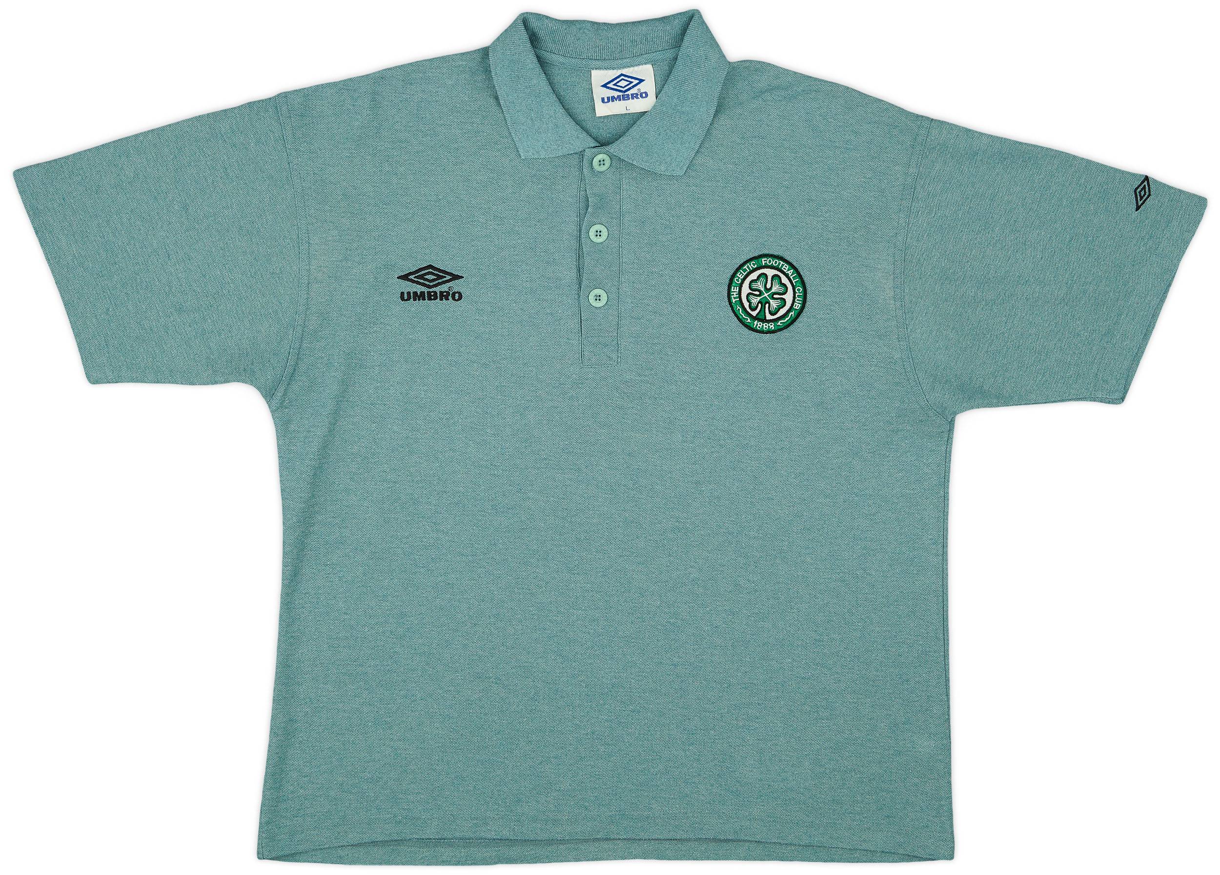 Celtic FC Umbro ポロシャツ 緑と白 size =L 1995-96 Celtic Umbro