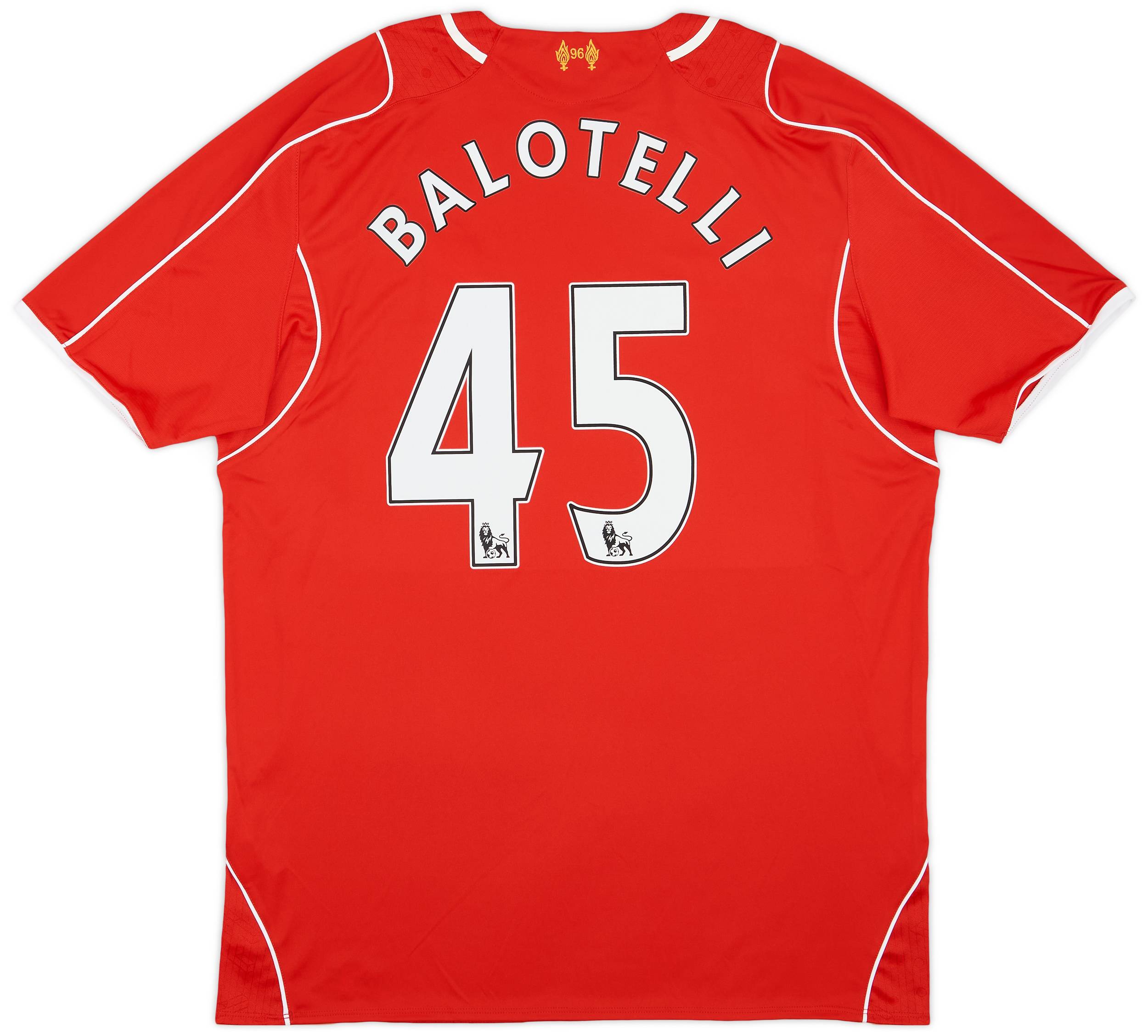 2014 15 Liverpool Home Shirt Balotelli 45 XL
