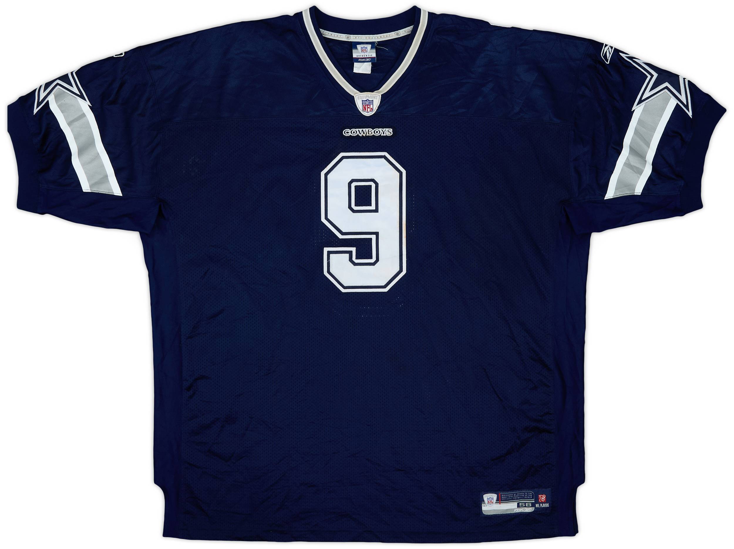 2007 Dallas Cowboys Romo #9 Reebok Authentic Home Jersey - 6/10 - (4XL)