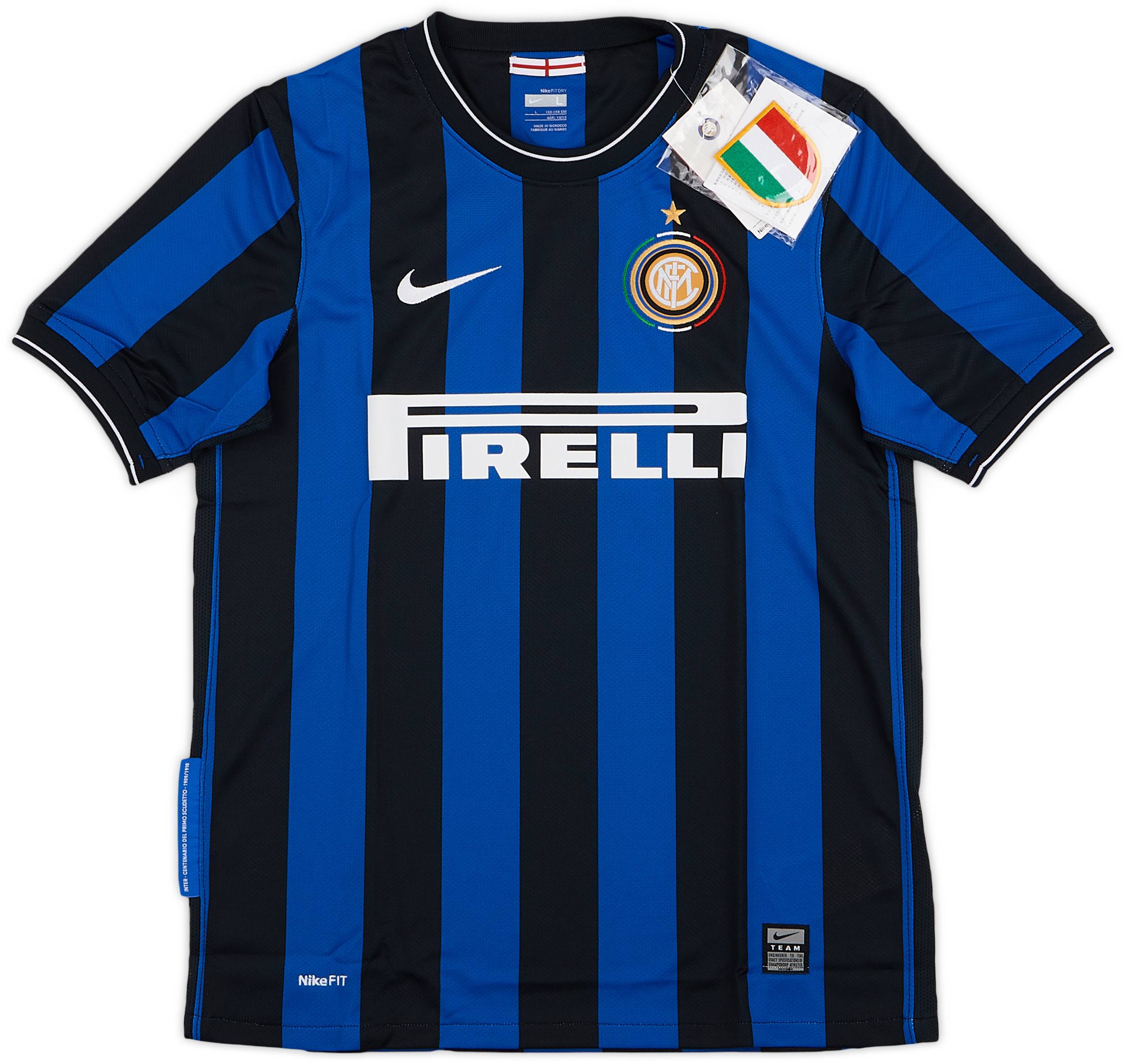 2009-10 Inter Milan Home Shirt (L.Boys)