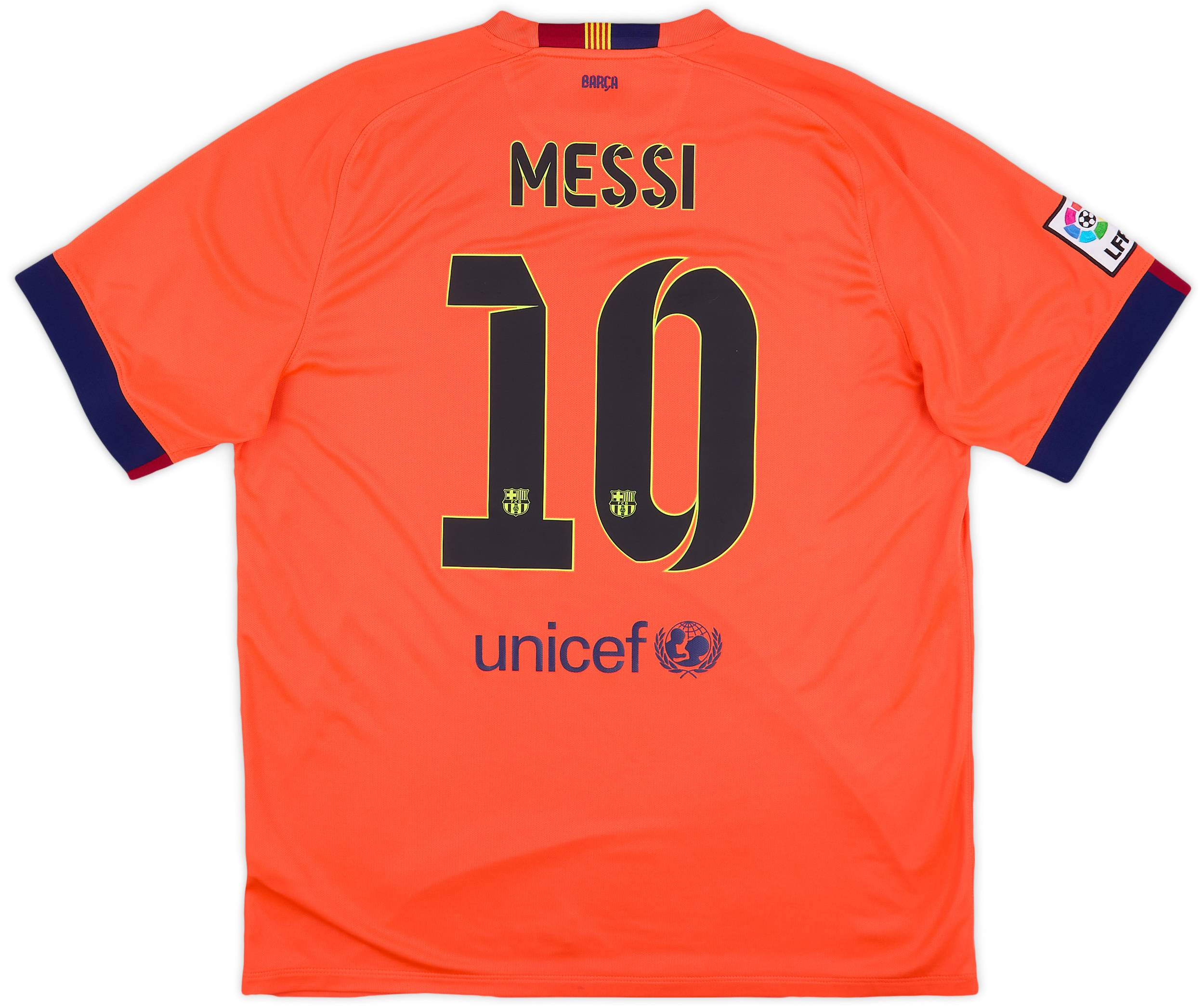 2014-15 Barcelona Away Shirt Messi #10 - 8/10 - (XL)