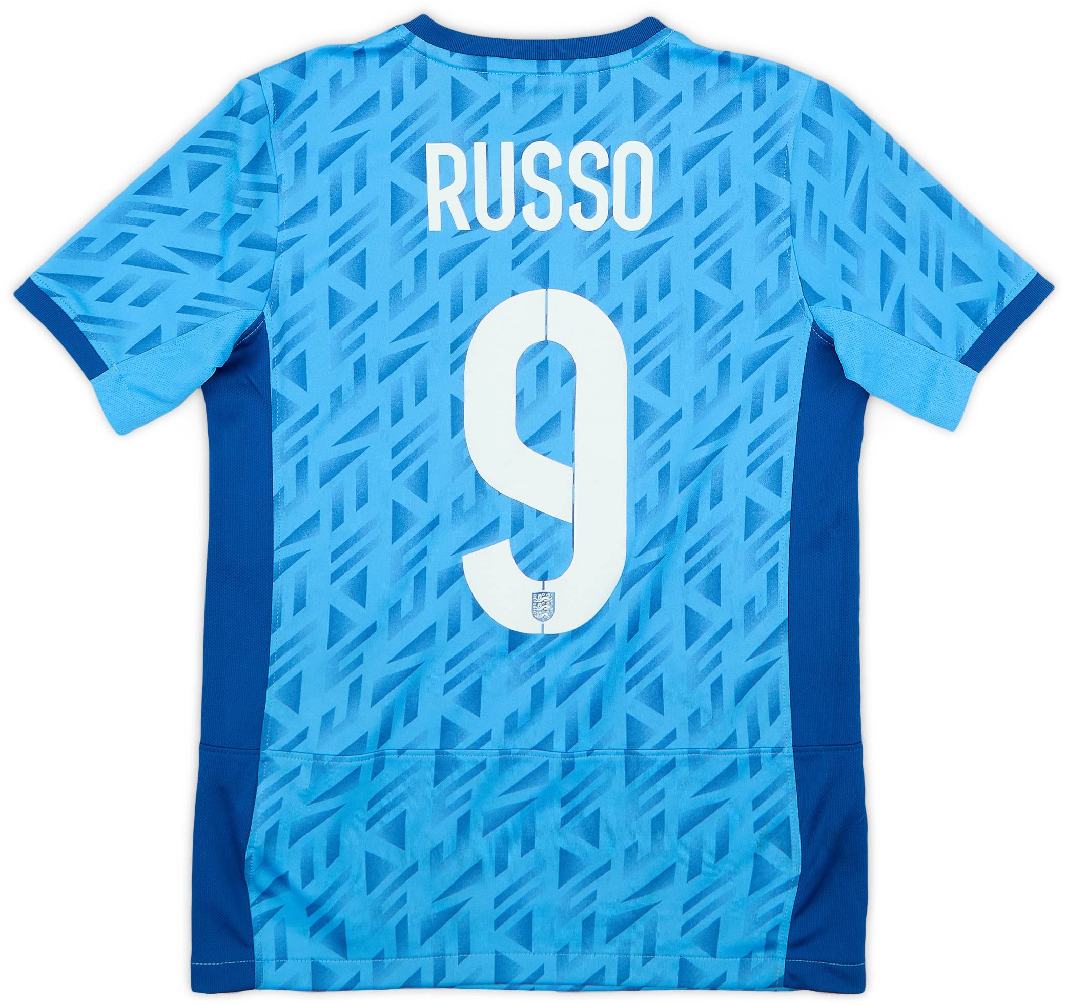 2023-24 England Women's Away Shirt Russo #9 - 4/10 - (M.Kids)