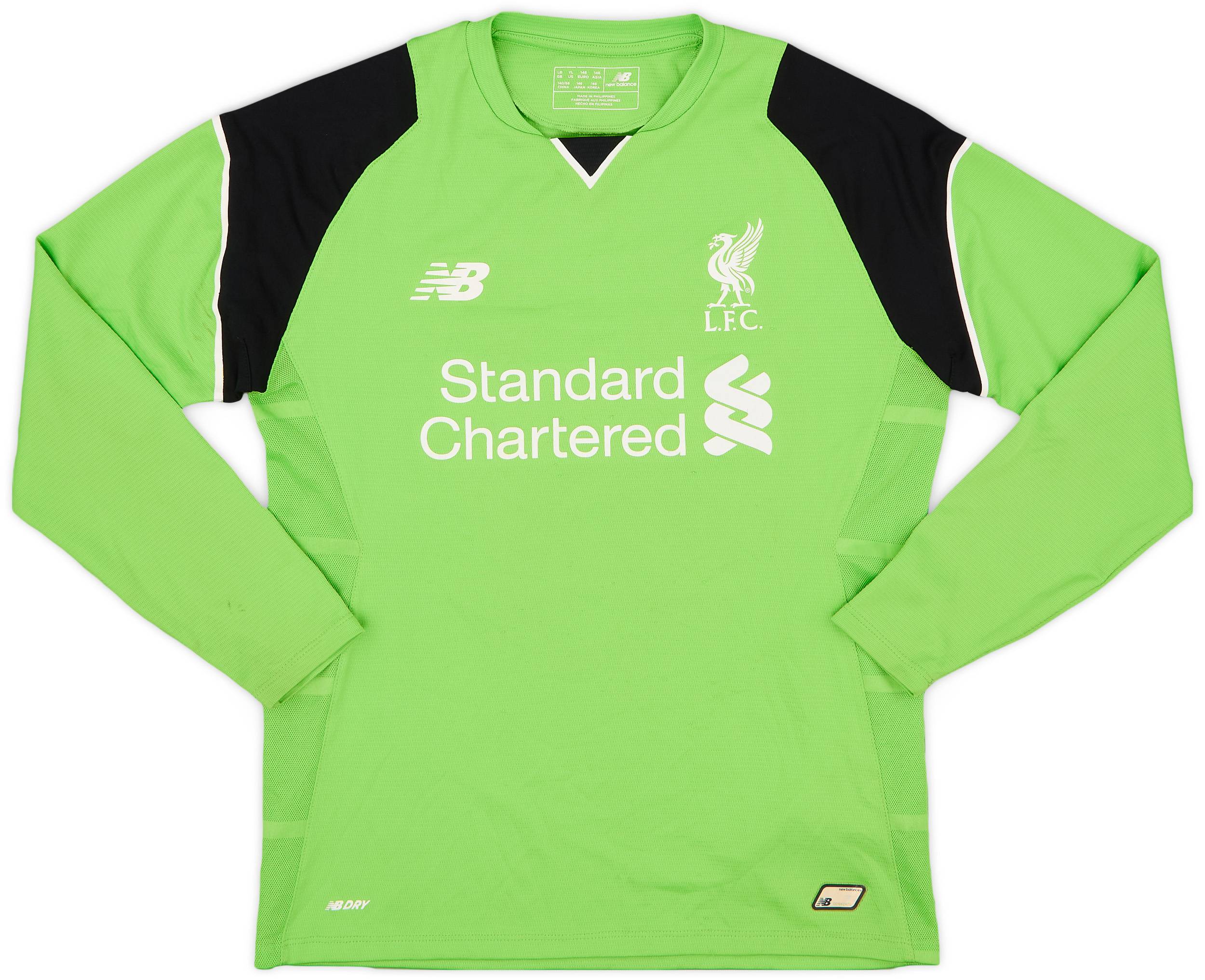 2016-17 Liverpool GK Shirt - 7/10 - (L.Boys)