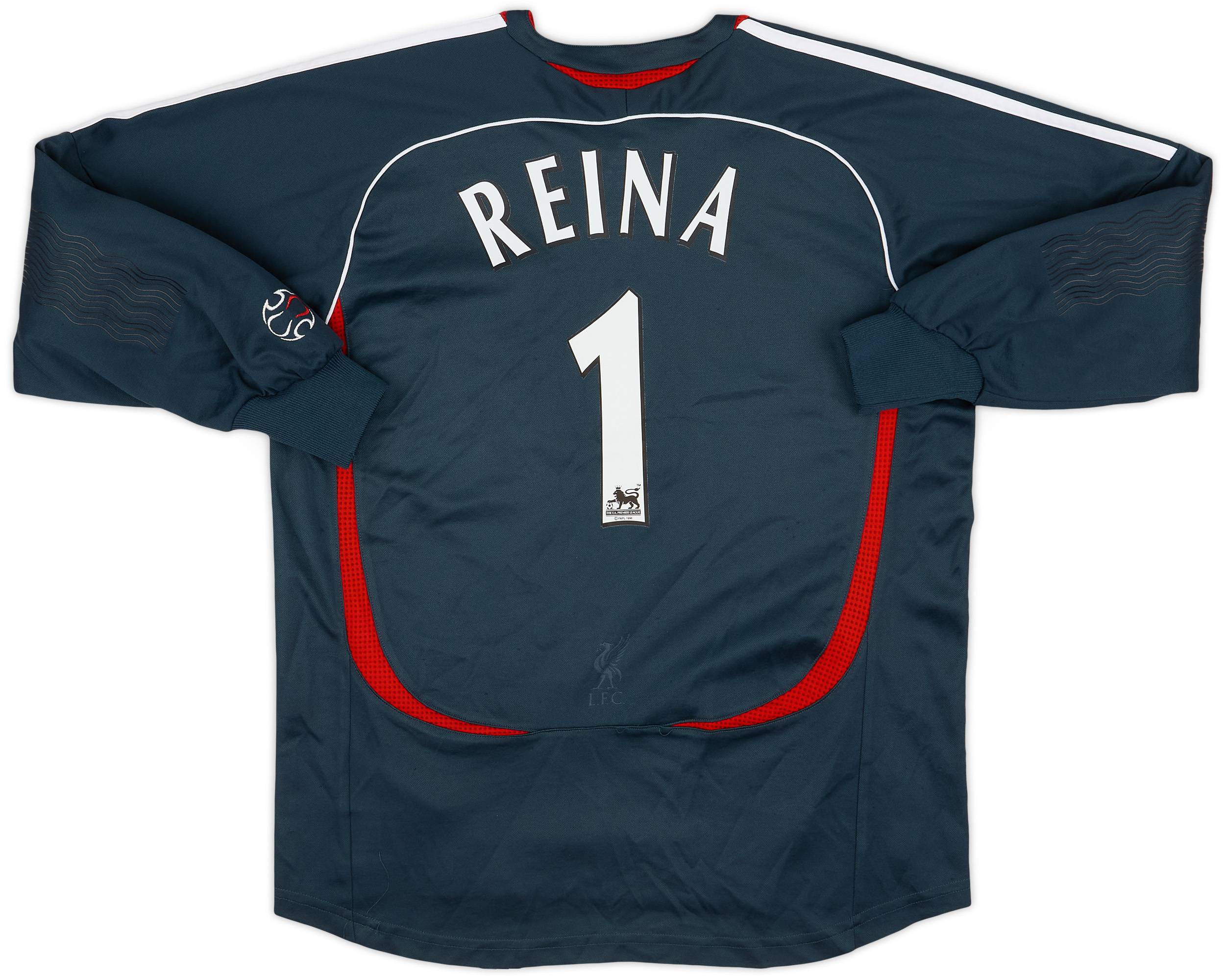 2006-07 Liverpool GK Shirt Reina #1 - 8/10 - (L.Boys)