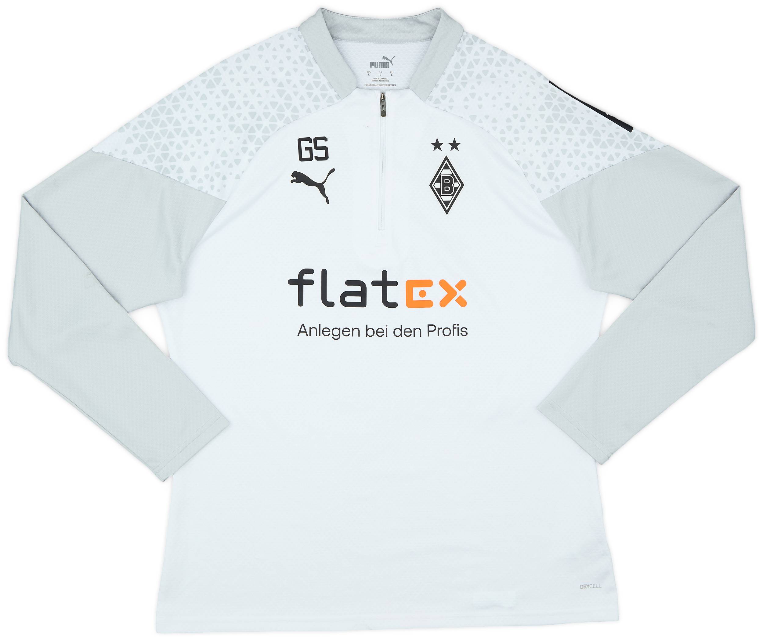 2023-24 Borussia Monchengladbach Puma Staff Issue 1/4 Zip Drill Top 'GS' - 8/10 - (L)