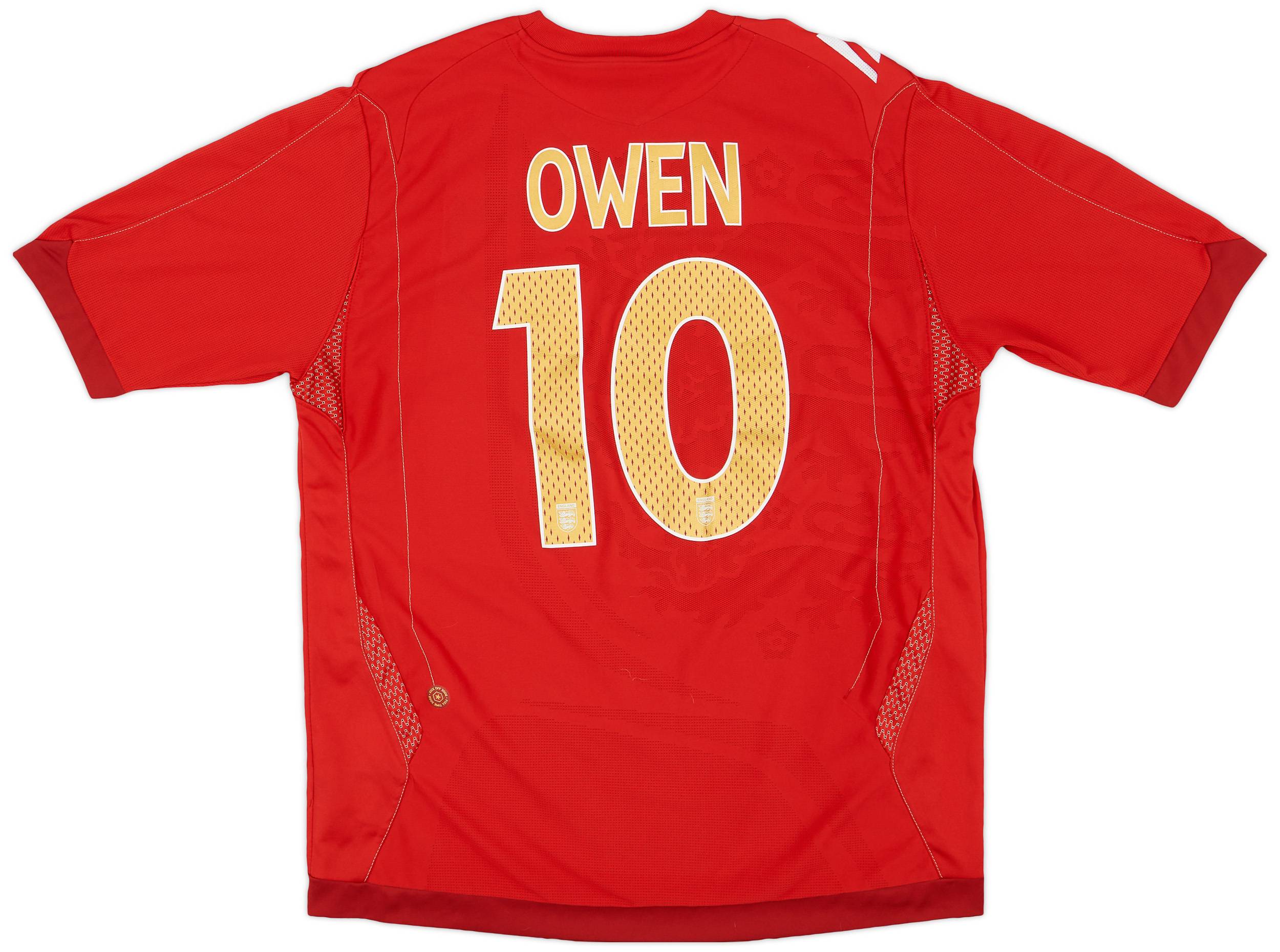 2006-08 England Away Shirt Owen #10 - 6/10 - (L)