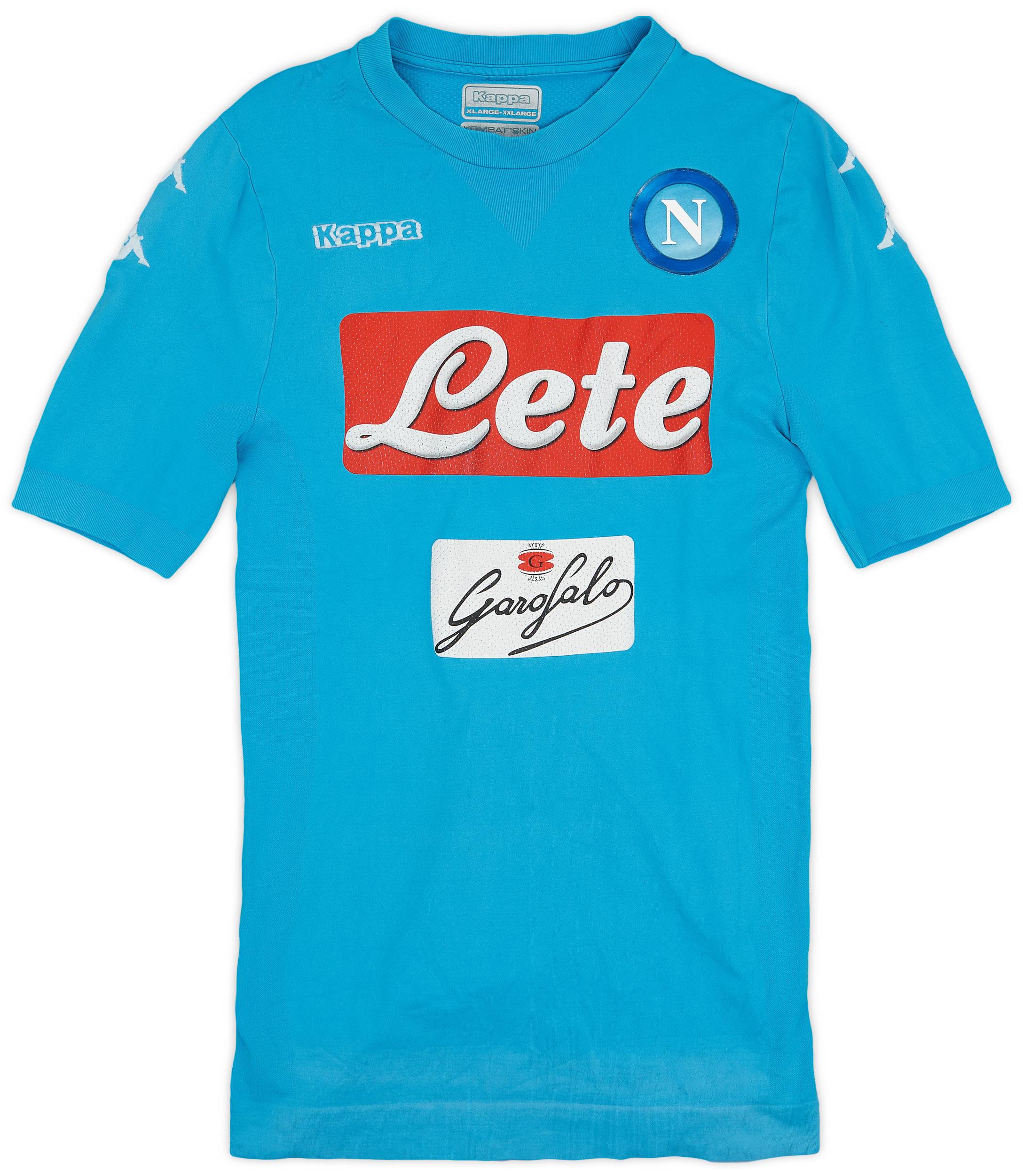 2016-17 Napoli Authentic Home Shirt - 5/10 - (XL/XXL)