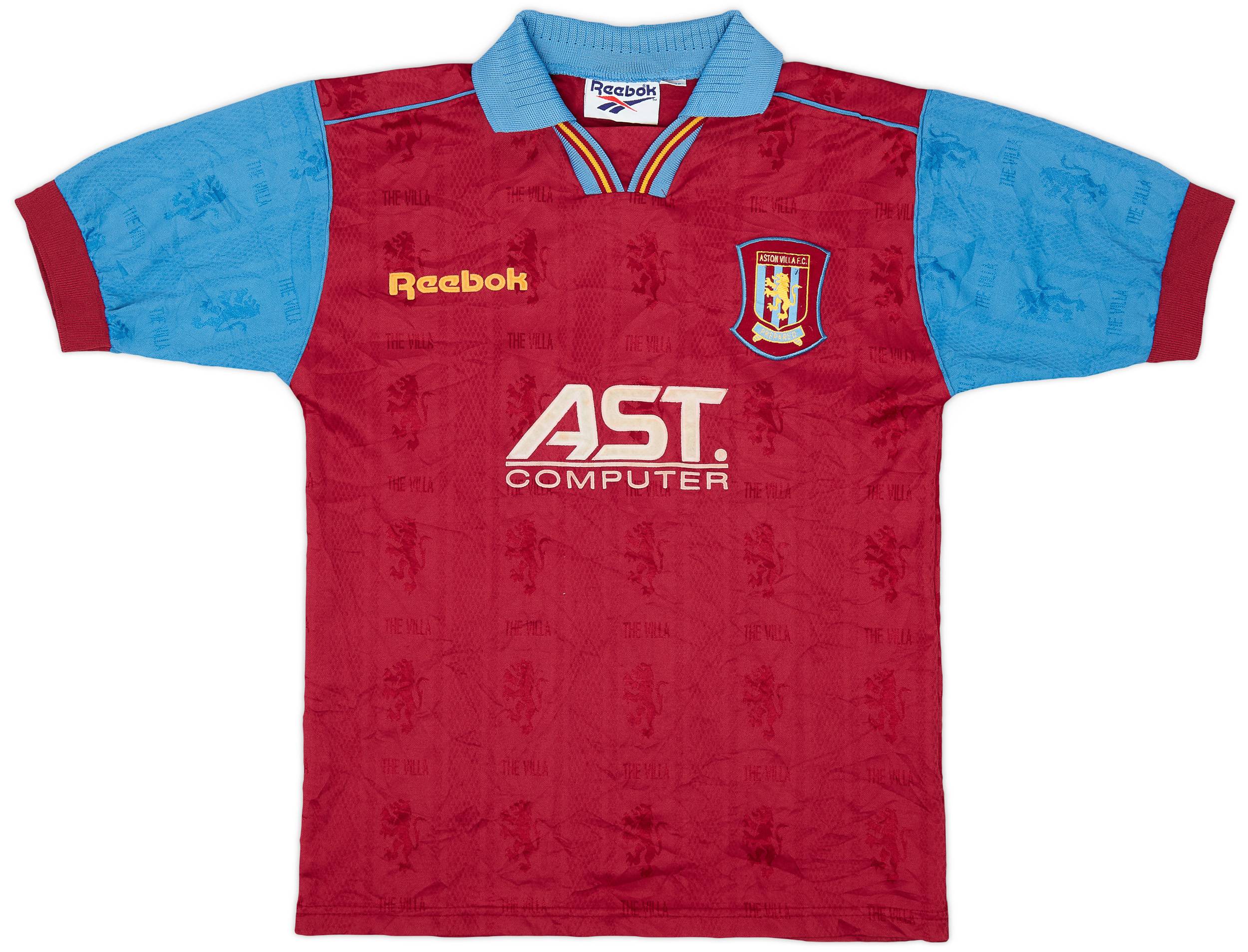 1995-97 Aston Villa Home Shirt - 8/10 - (Y)
