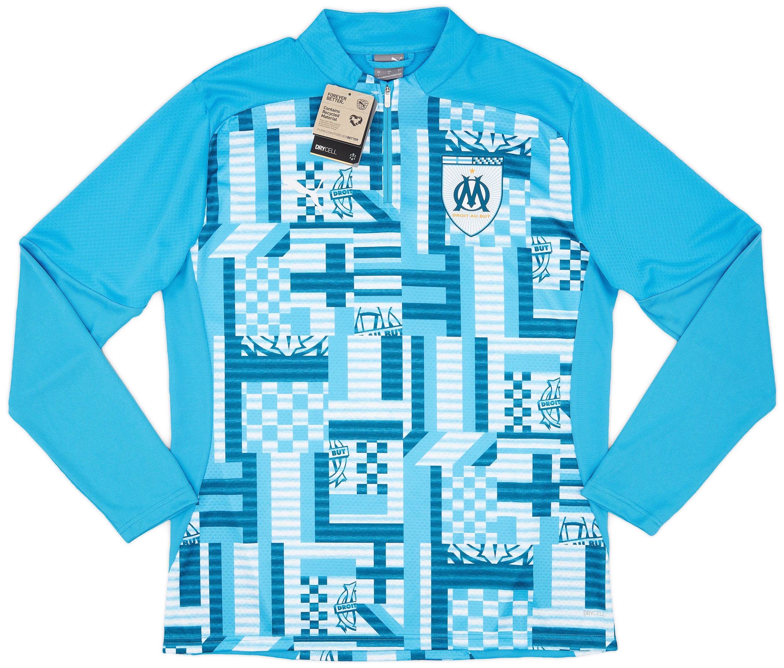 2024-25 Olympique Marseille Puma Pre-Match 1/4 Zip Training Top